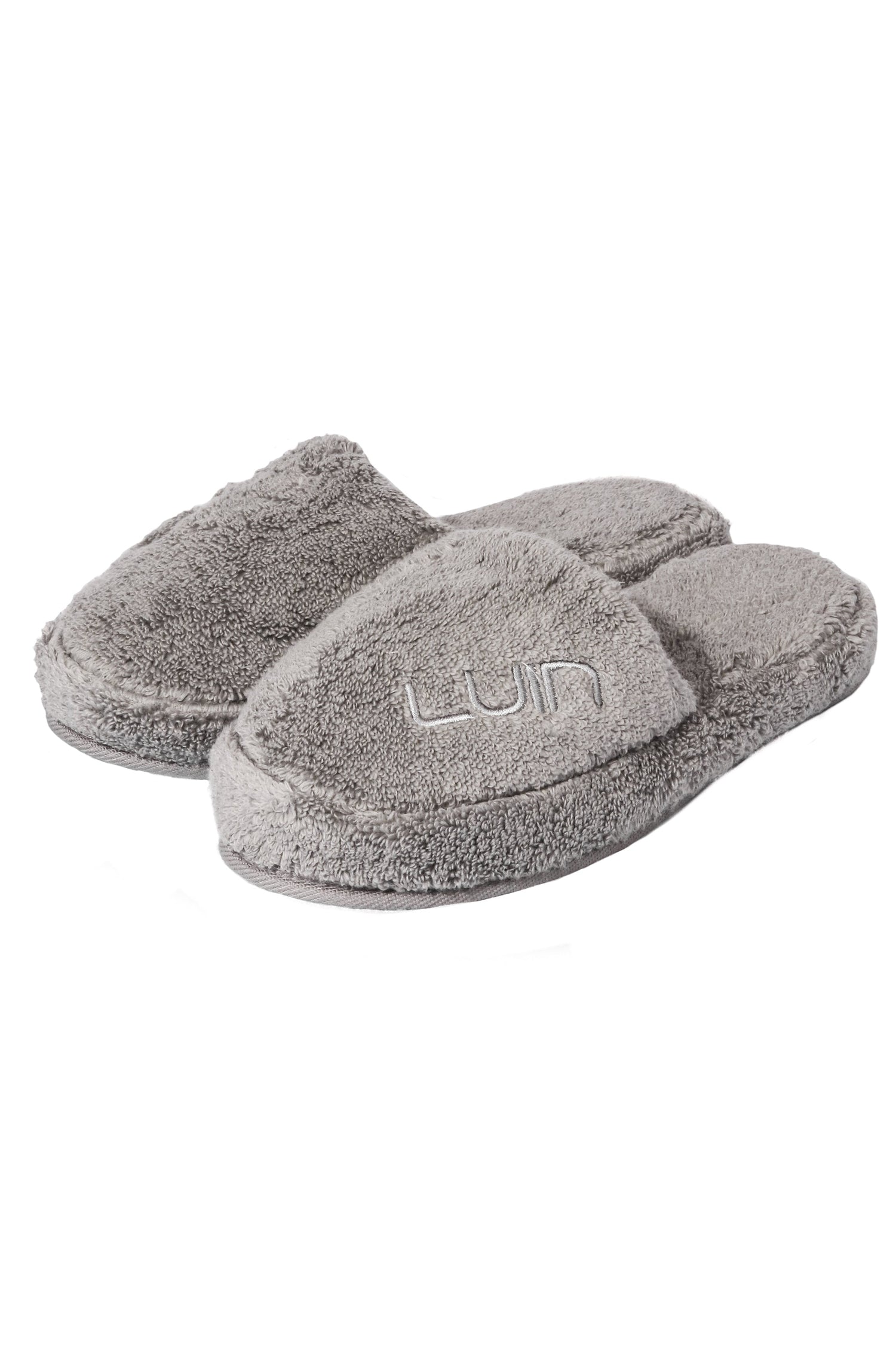 Cosy Bath Slippers Granite