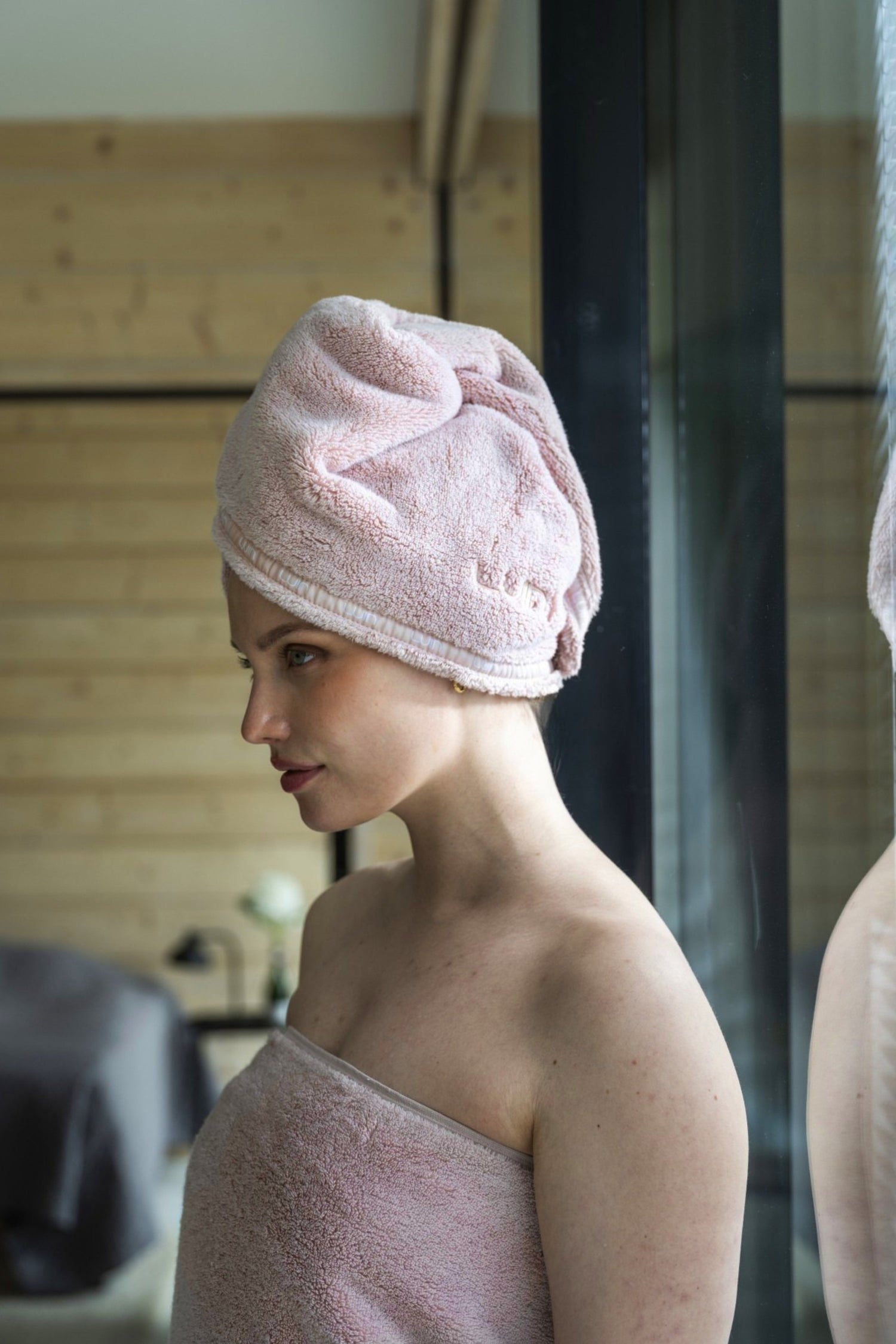 Hair Towel Dusty Rose