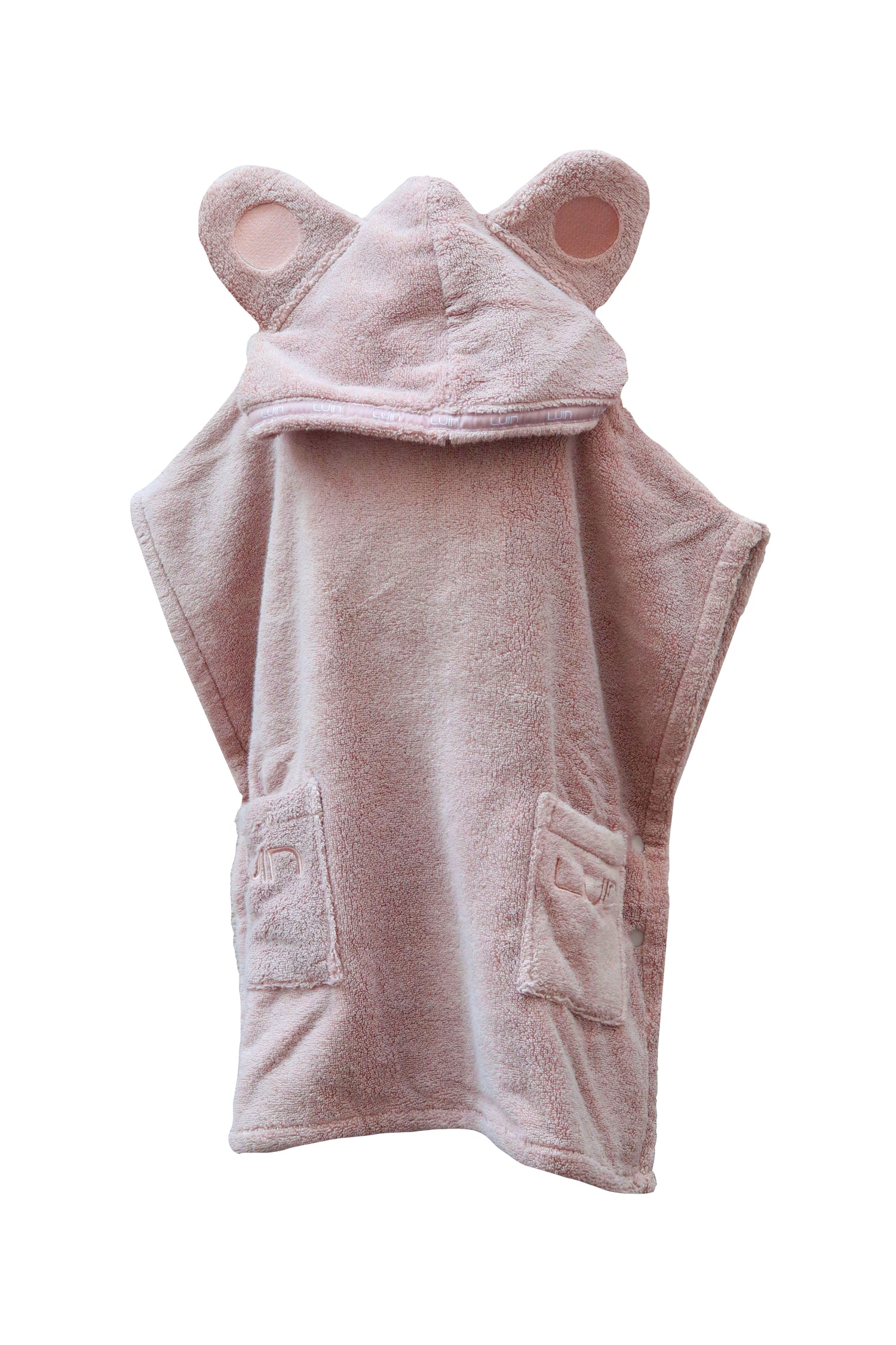 Kids Poncho Towel Dusty Rose