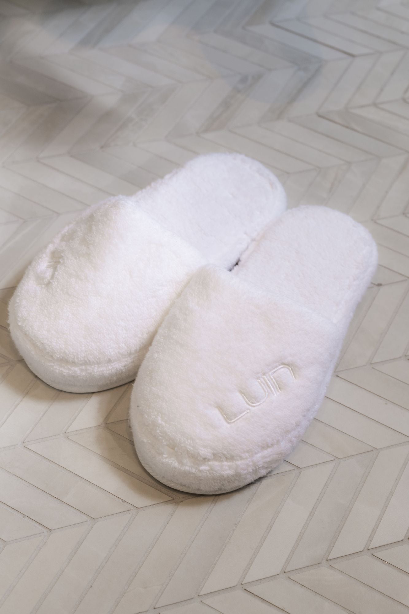 Cosy Bath Slippers Snow
