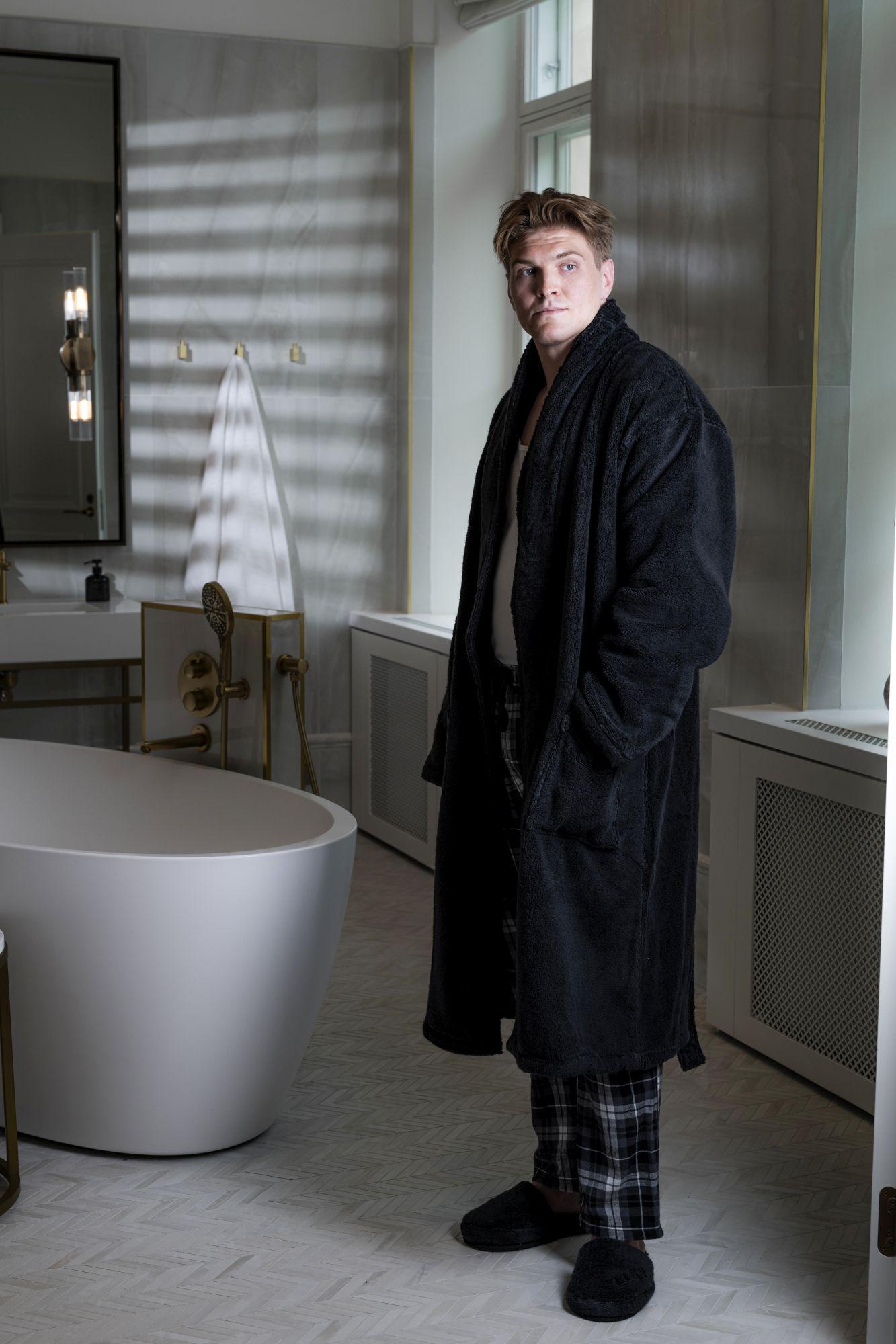 Bathrobe Unisex Black