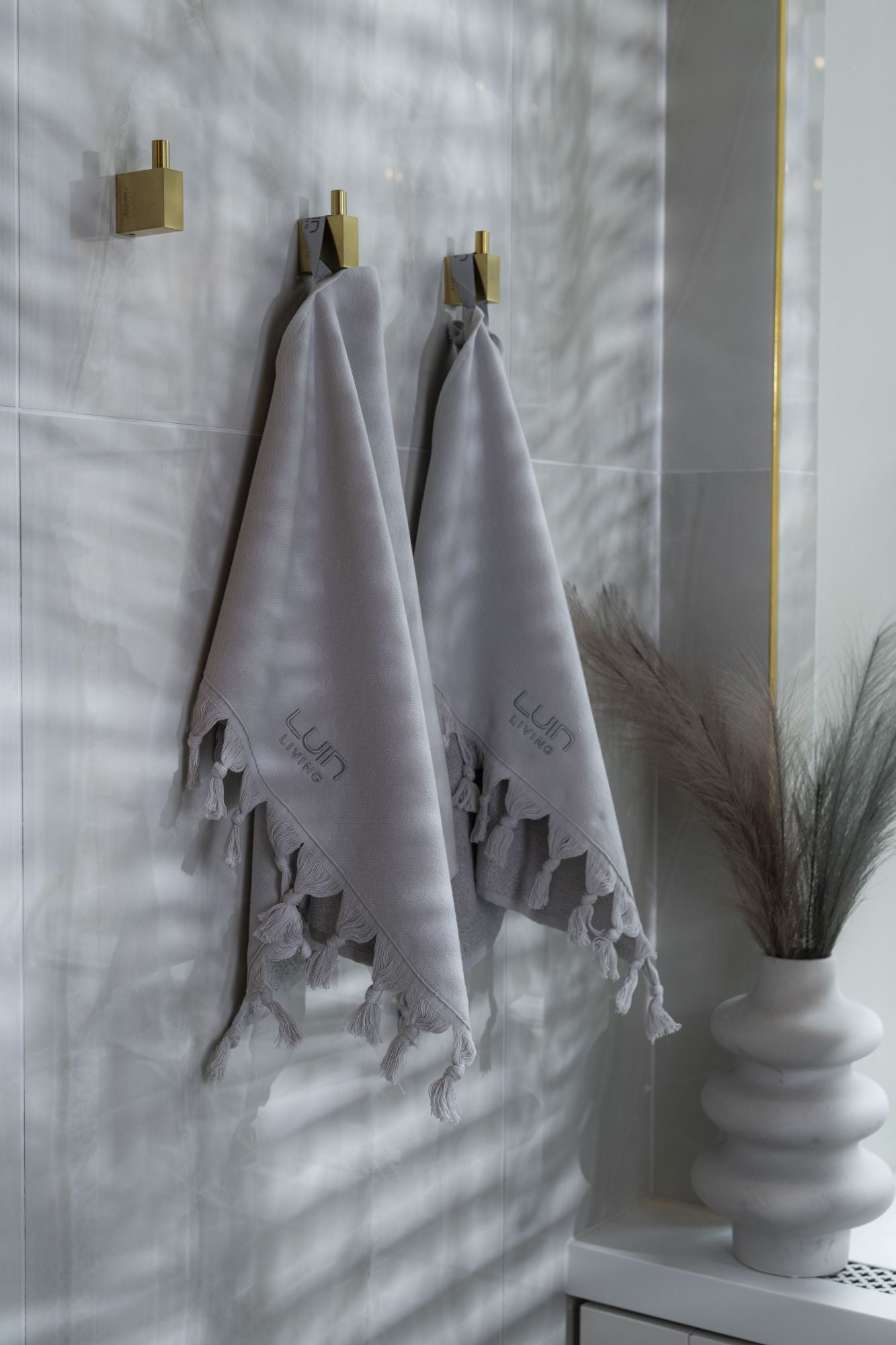 Organic Hand Towel 50x70cm Pearl Grey