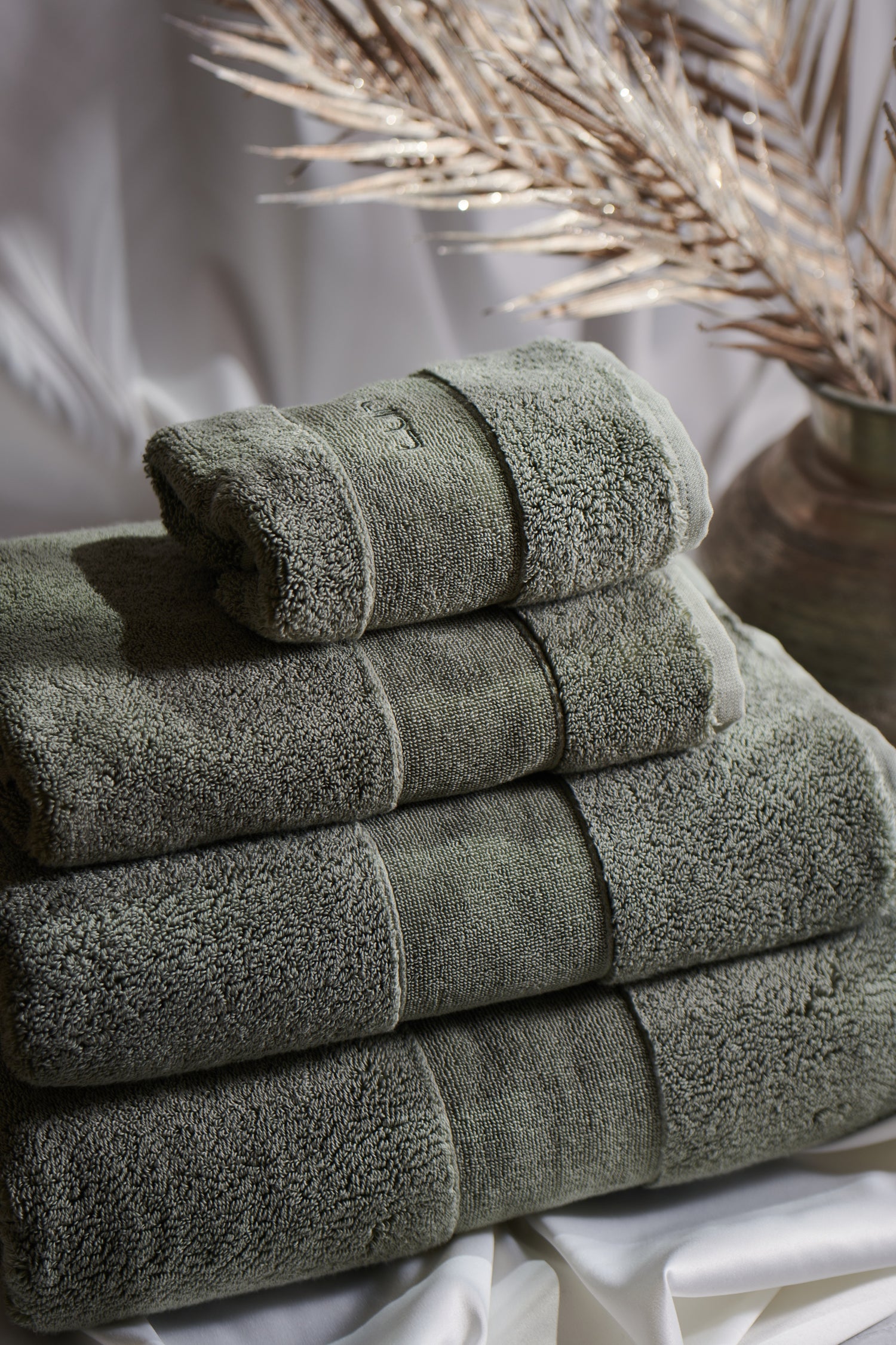 Organic Elegance Bath Towel 70x140cm Ash Green