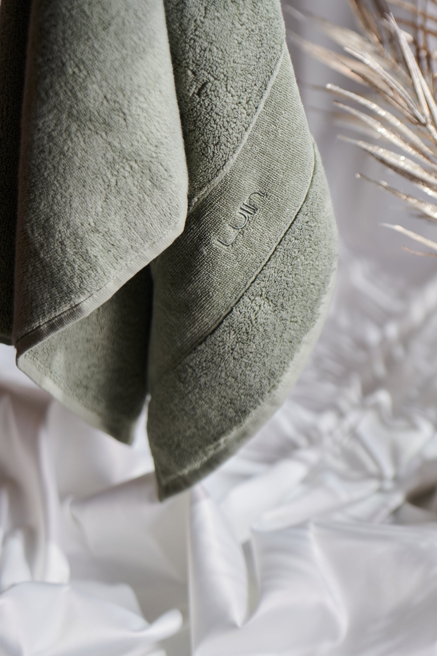 Organic Elegance Bath Sheet 100x150cm Ash Green