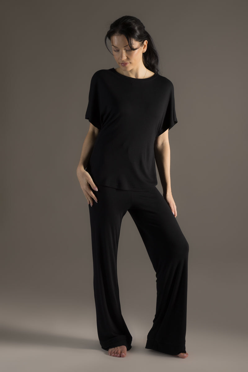 Dawn Pyjama T-Shirt Black