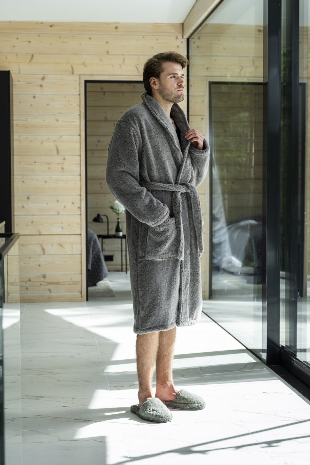 Bathrobe Unisex Granite