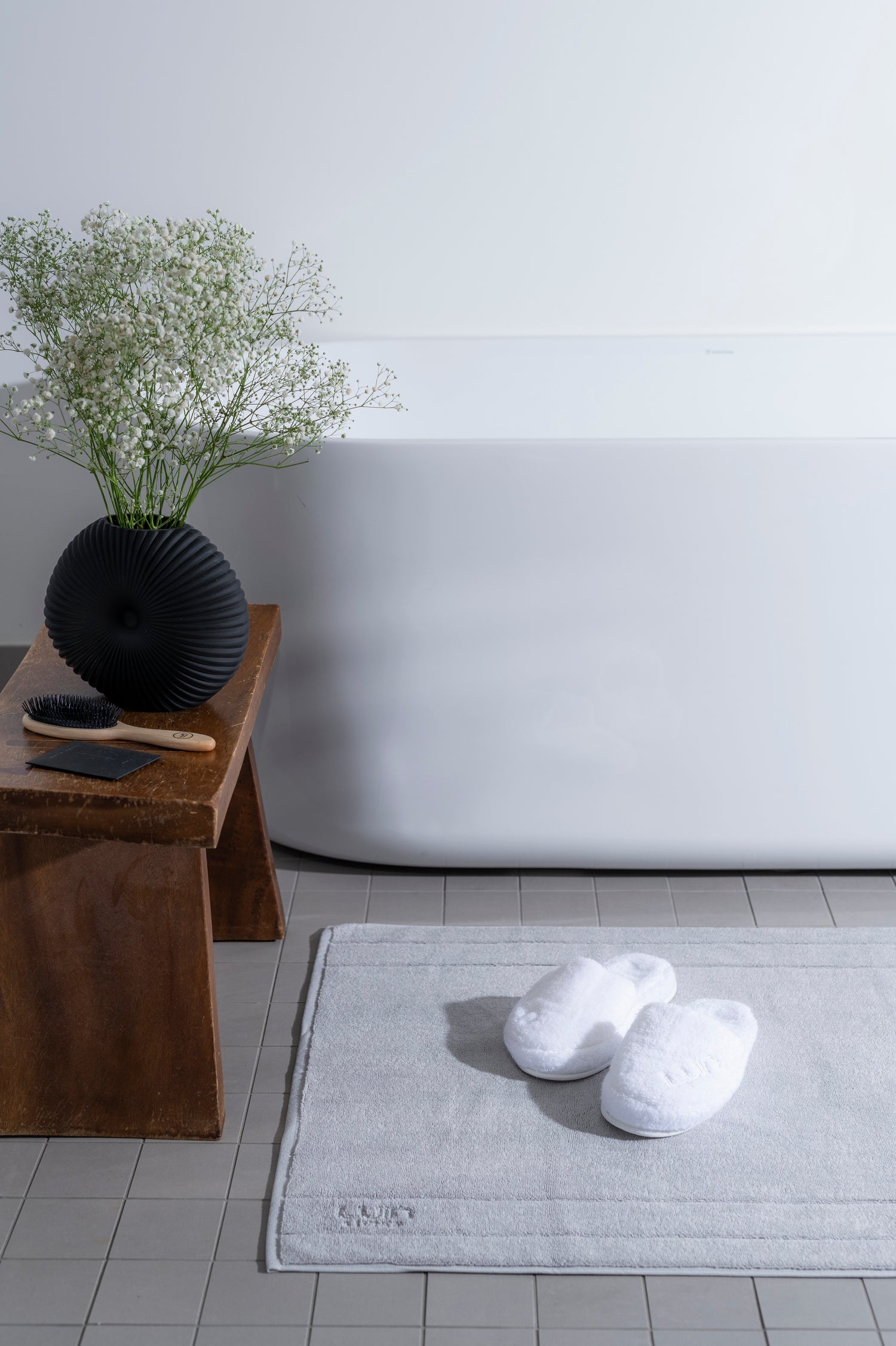Bath Mat Pearl Grey