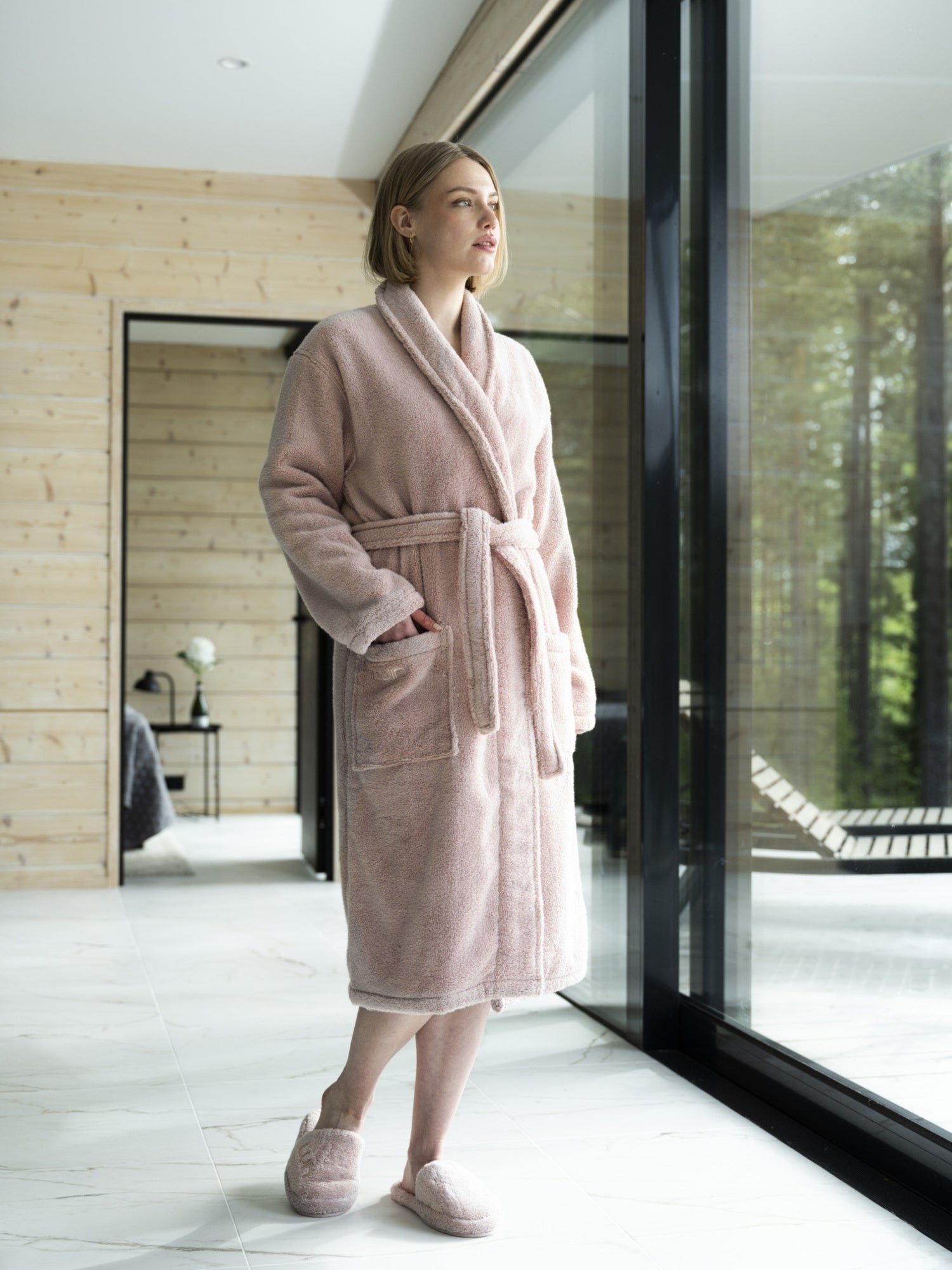 Bathrobe Unisex Dusty Rose
