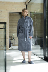 Bathrobe Unisex Soft Blue