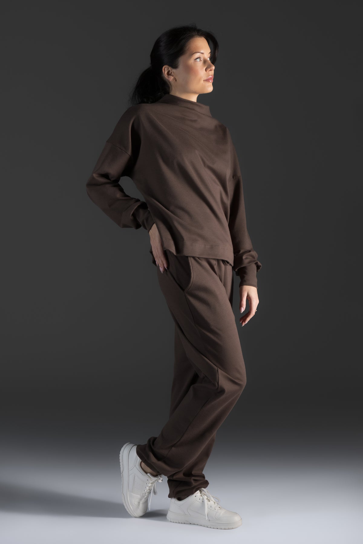 Lounge by Luin Blouse Dark Brown