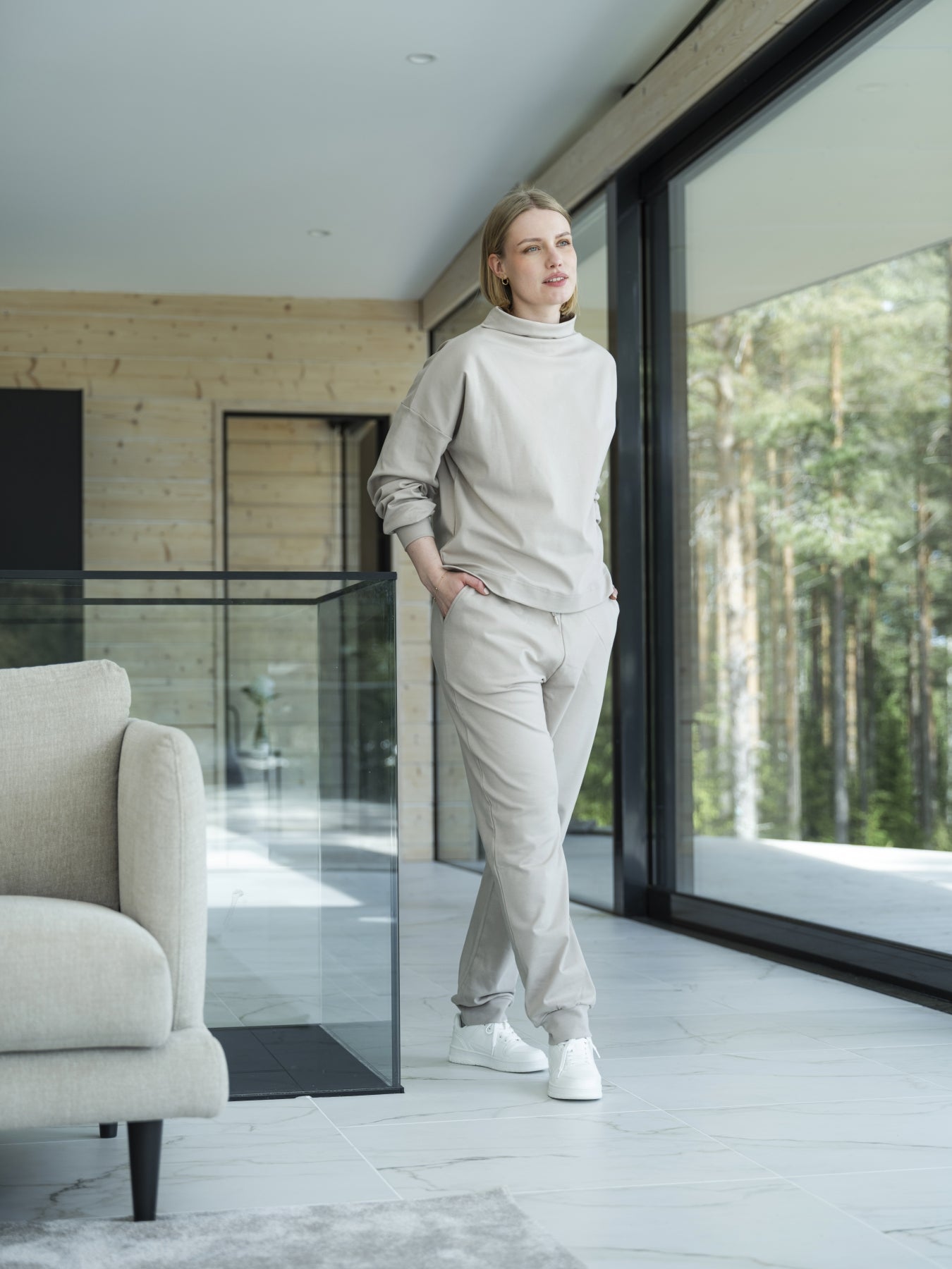 Lounge by Luin Chill Pants Pale Sand