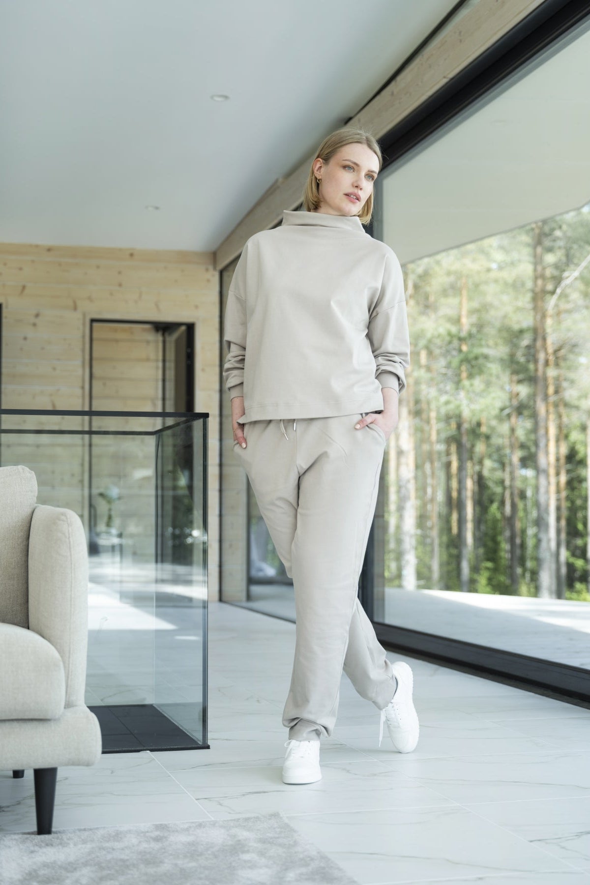 Lounge by Luin Chill Pants Pale Sand