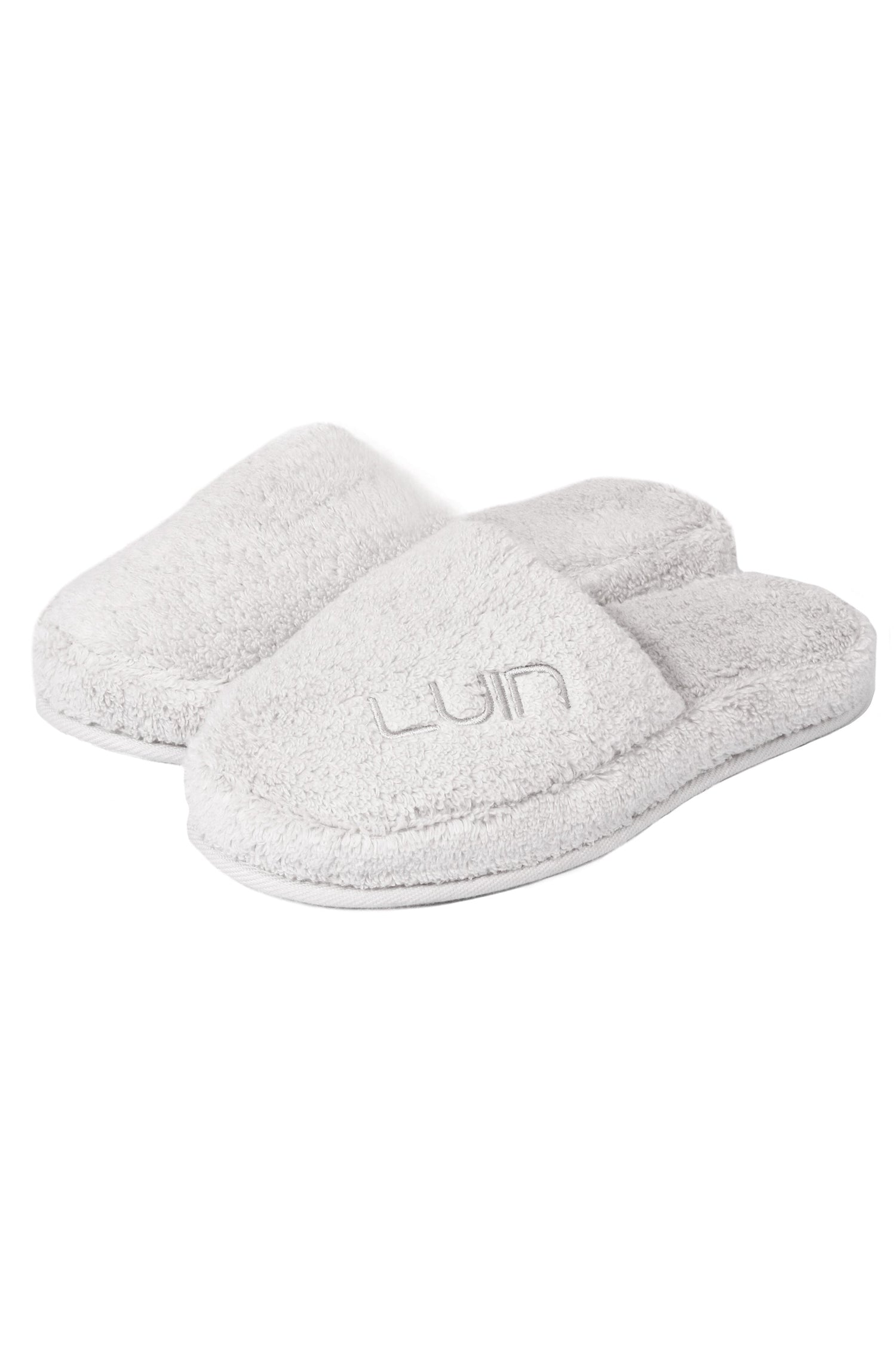 Cosy Bath Slippers Pearl Grey
