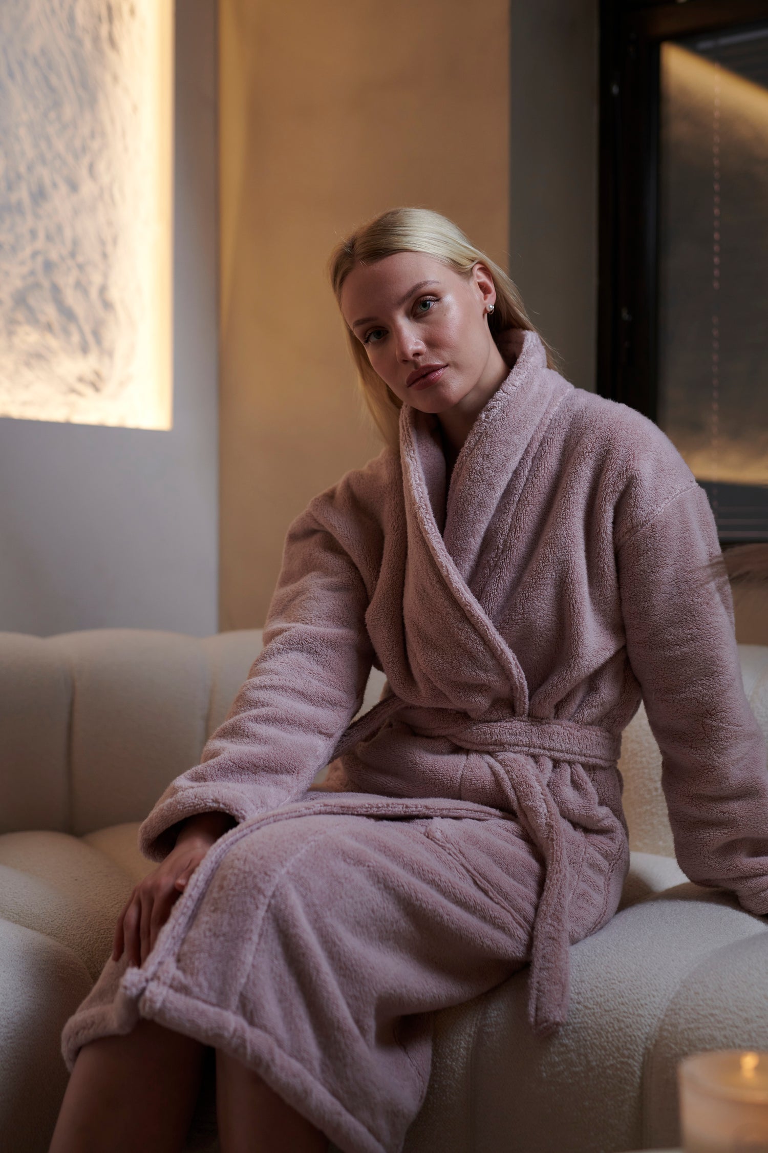 Bathrobe Unisex Dusty Rose