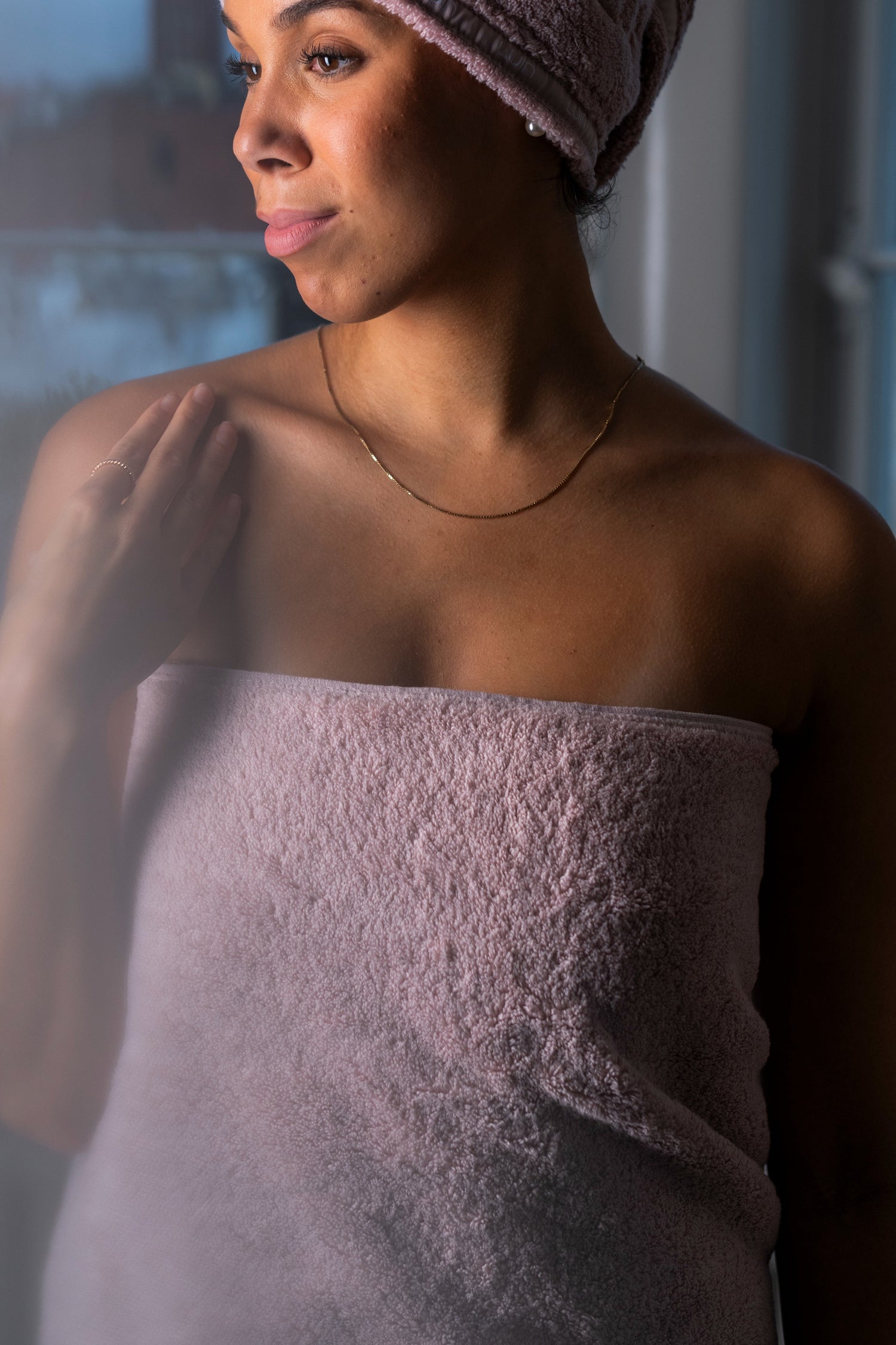 Bath Sheet 100x150 cm Dusty Rose