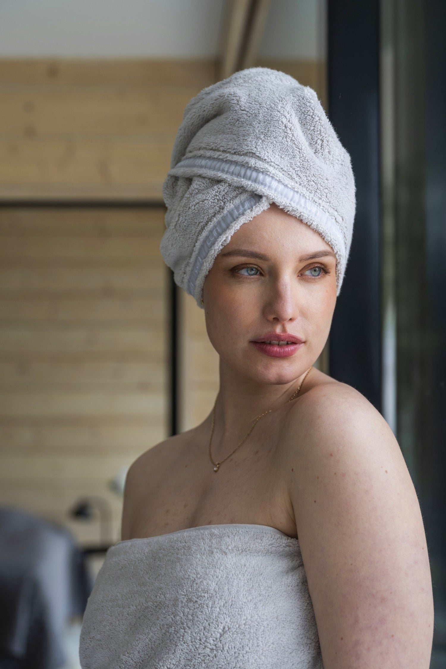 Hair Towel Pearl Grey