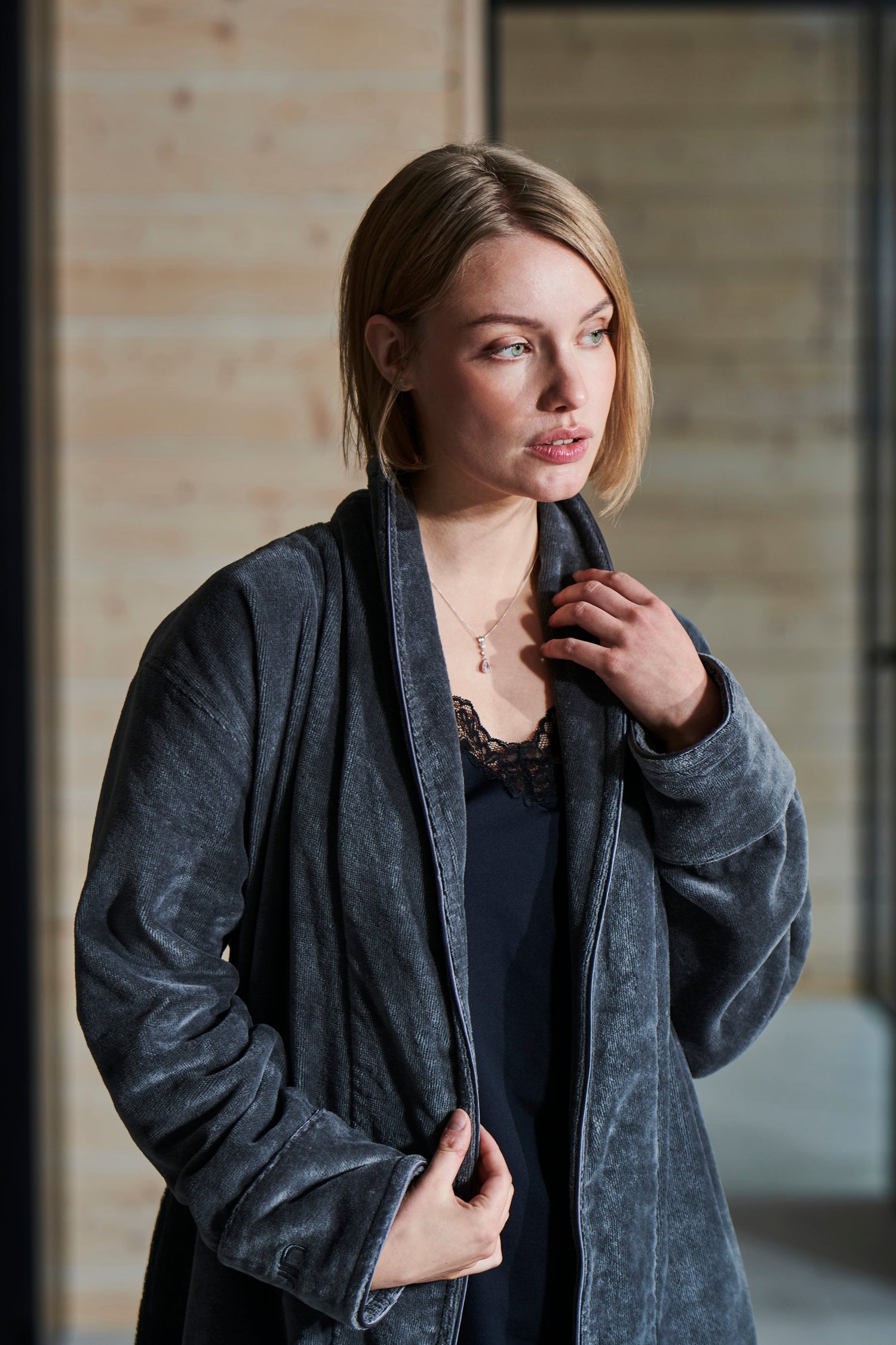 Bathrobe Haven Dark Grey