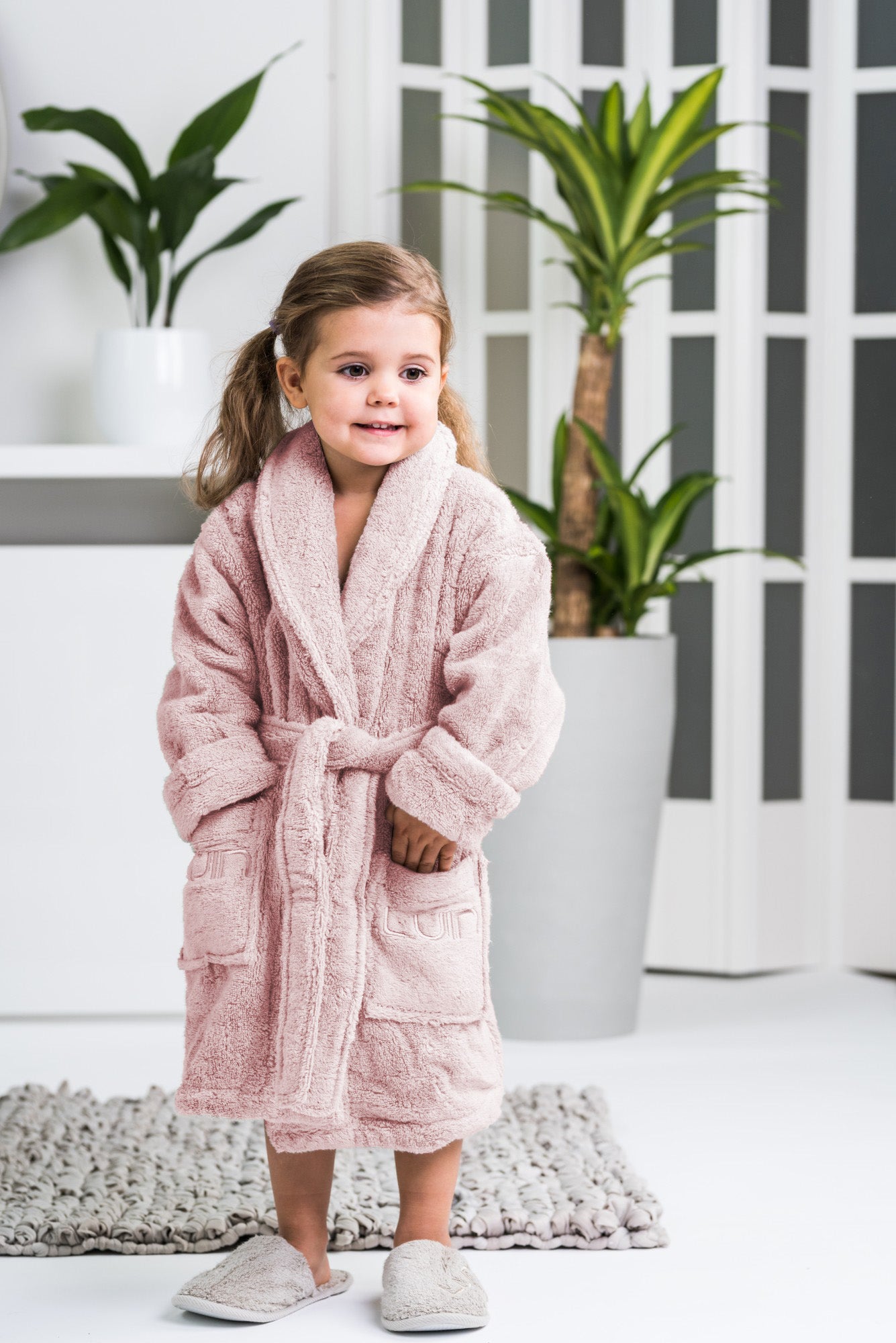 Kids Bathrobe Dusty Rose