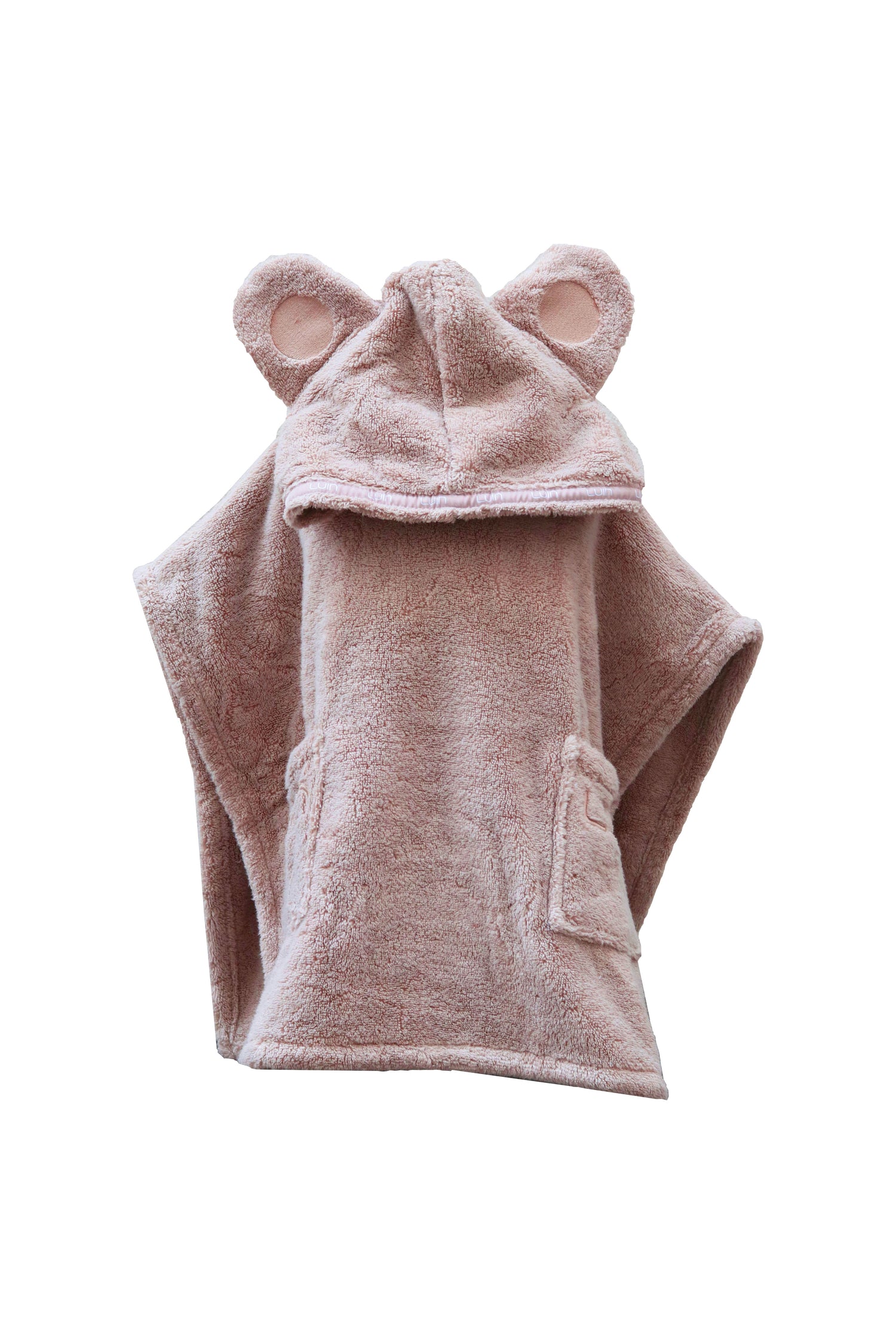 Kids Poncho Towel Dusty Rose