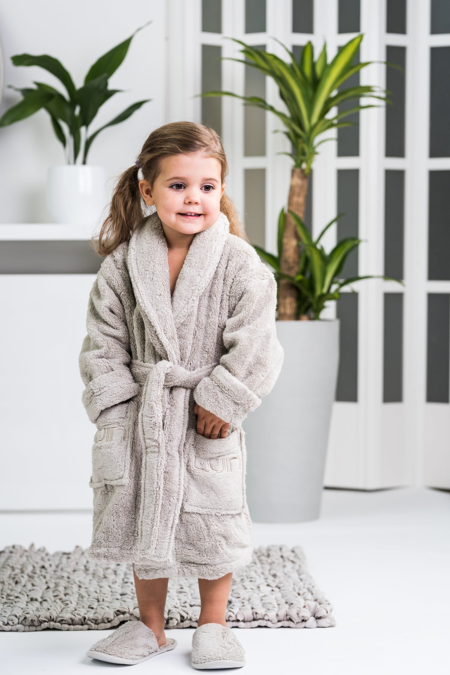 Kids Bathrobe Sand