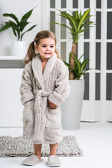 Kids Bathrobe Sand