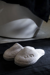 Cosy Bath Slippers Pearl Grey