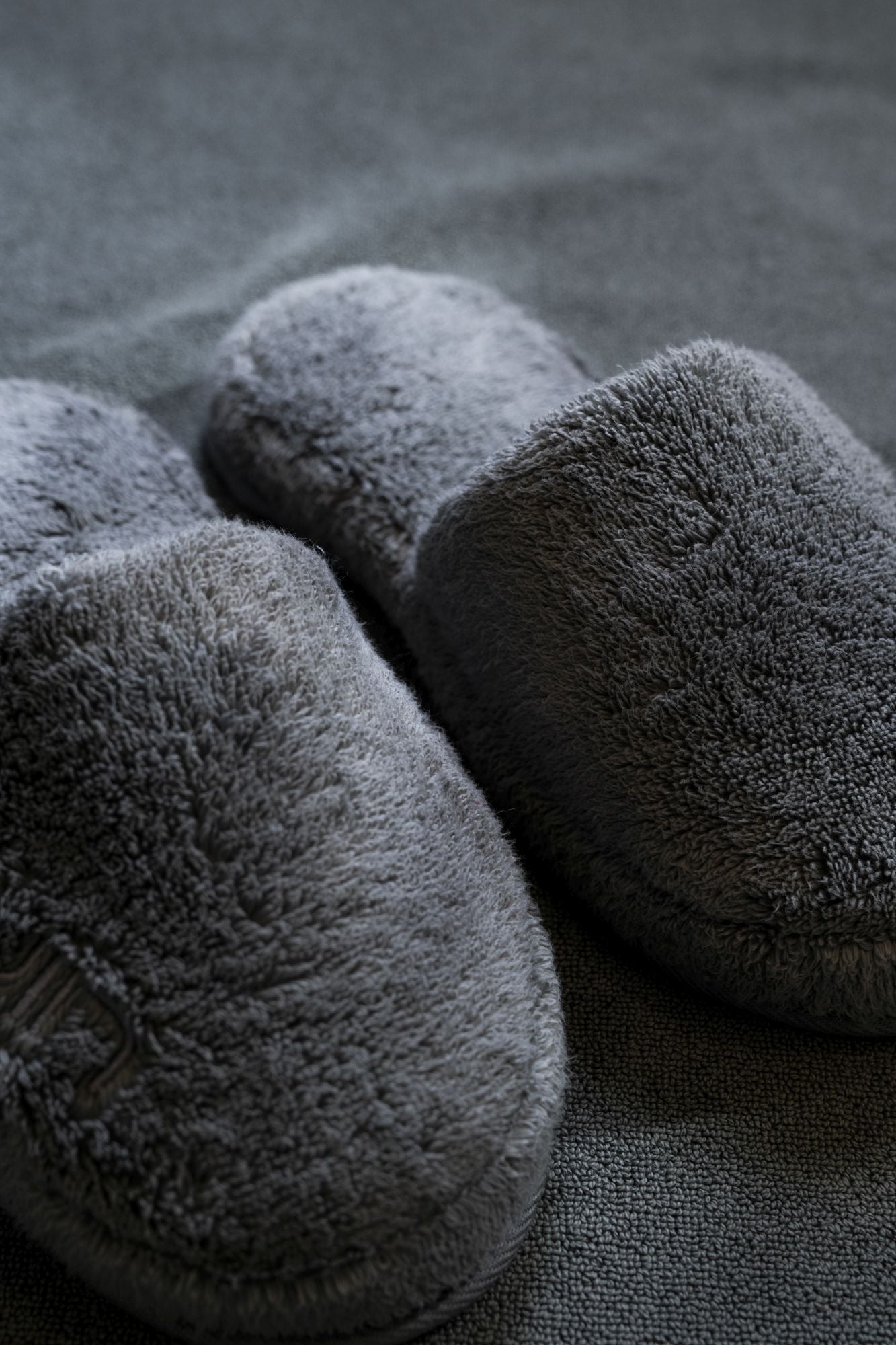 Cosy Bath Slippers Granite