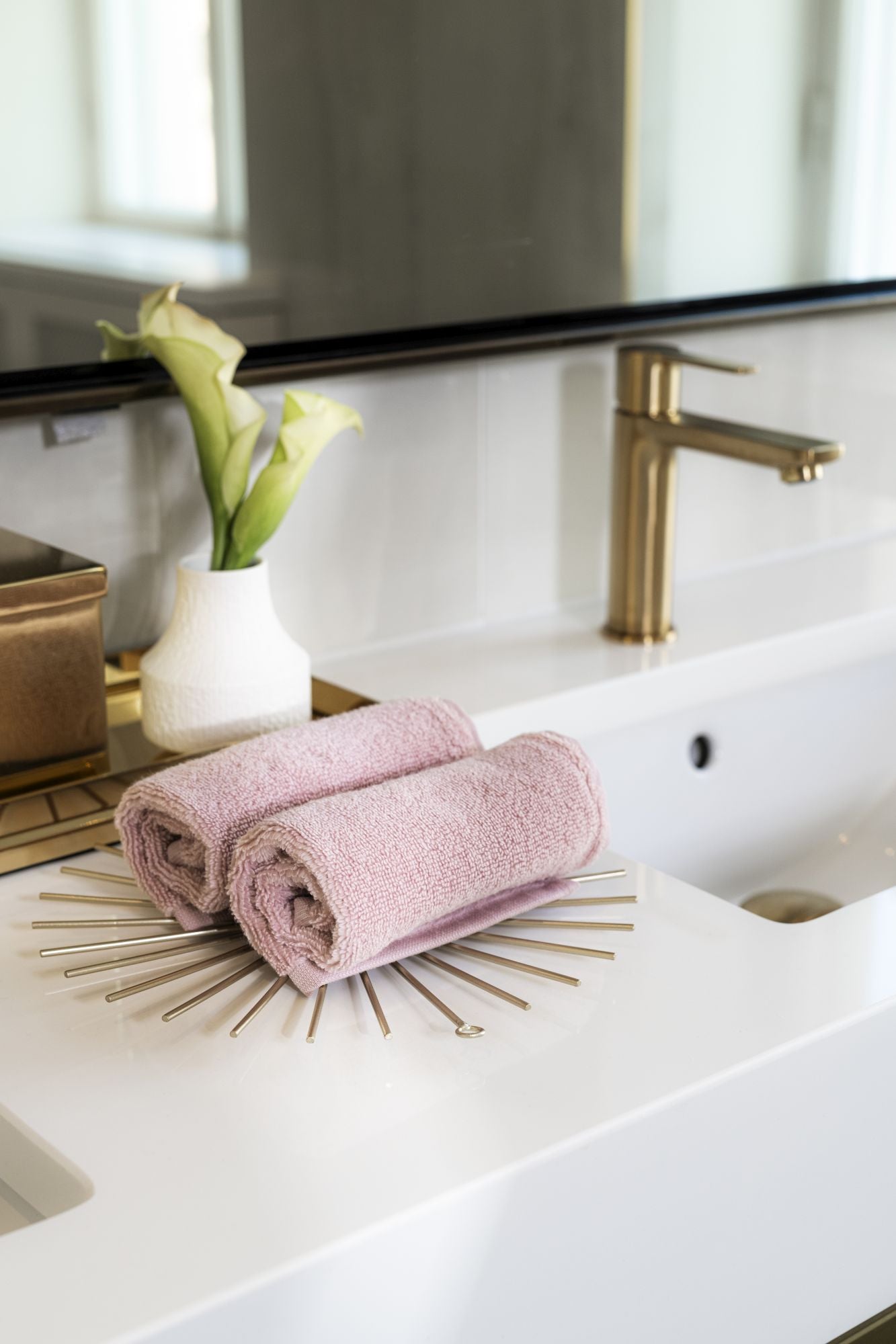 Spa Towel 30×30 cm Dusty Rose