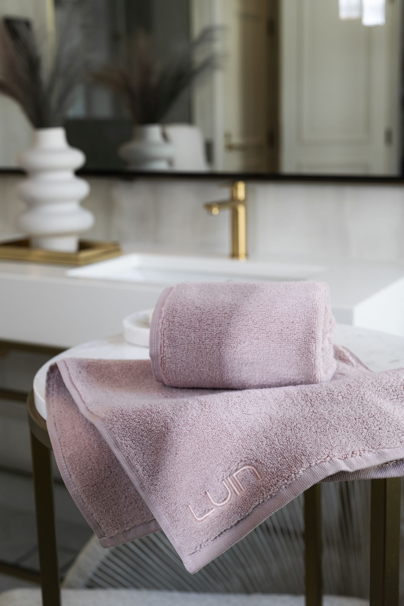 Facial Towel 30×50 cm Dusty Rose