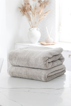 Sand coloured bath sheet from the towel set