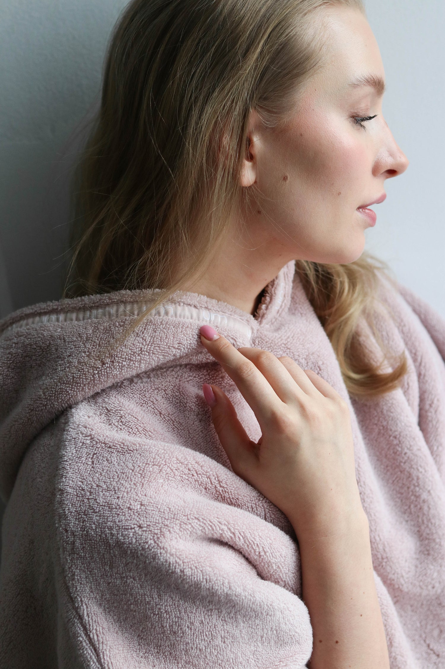 Unisex Poncho Towel Dusty Rose