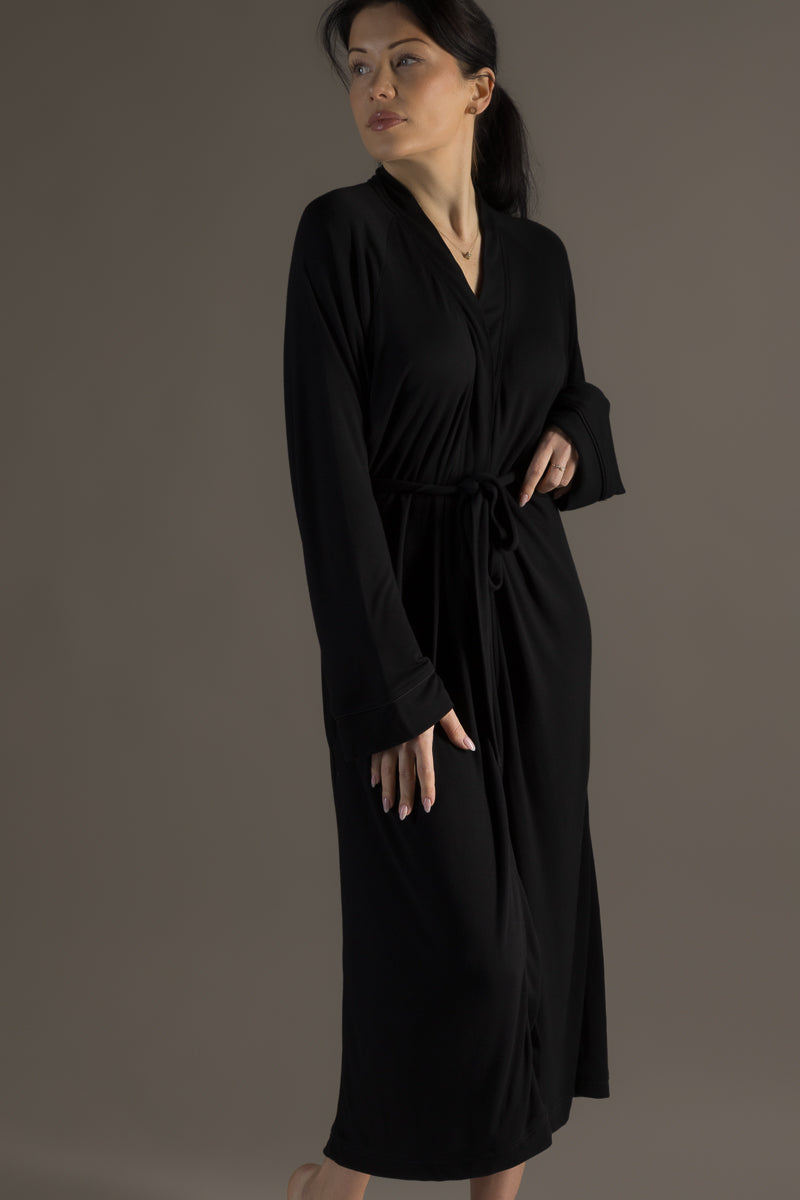 Dawn Morning Gown Black