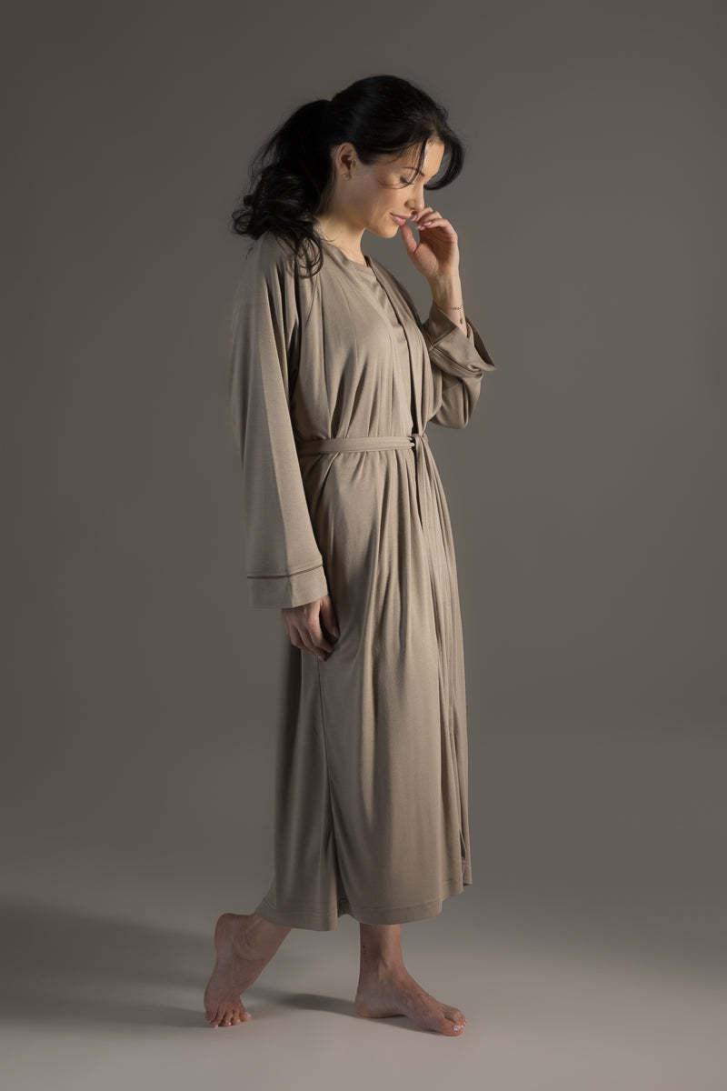 Dawn Morning Gown Desert Taupe