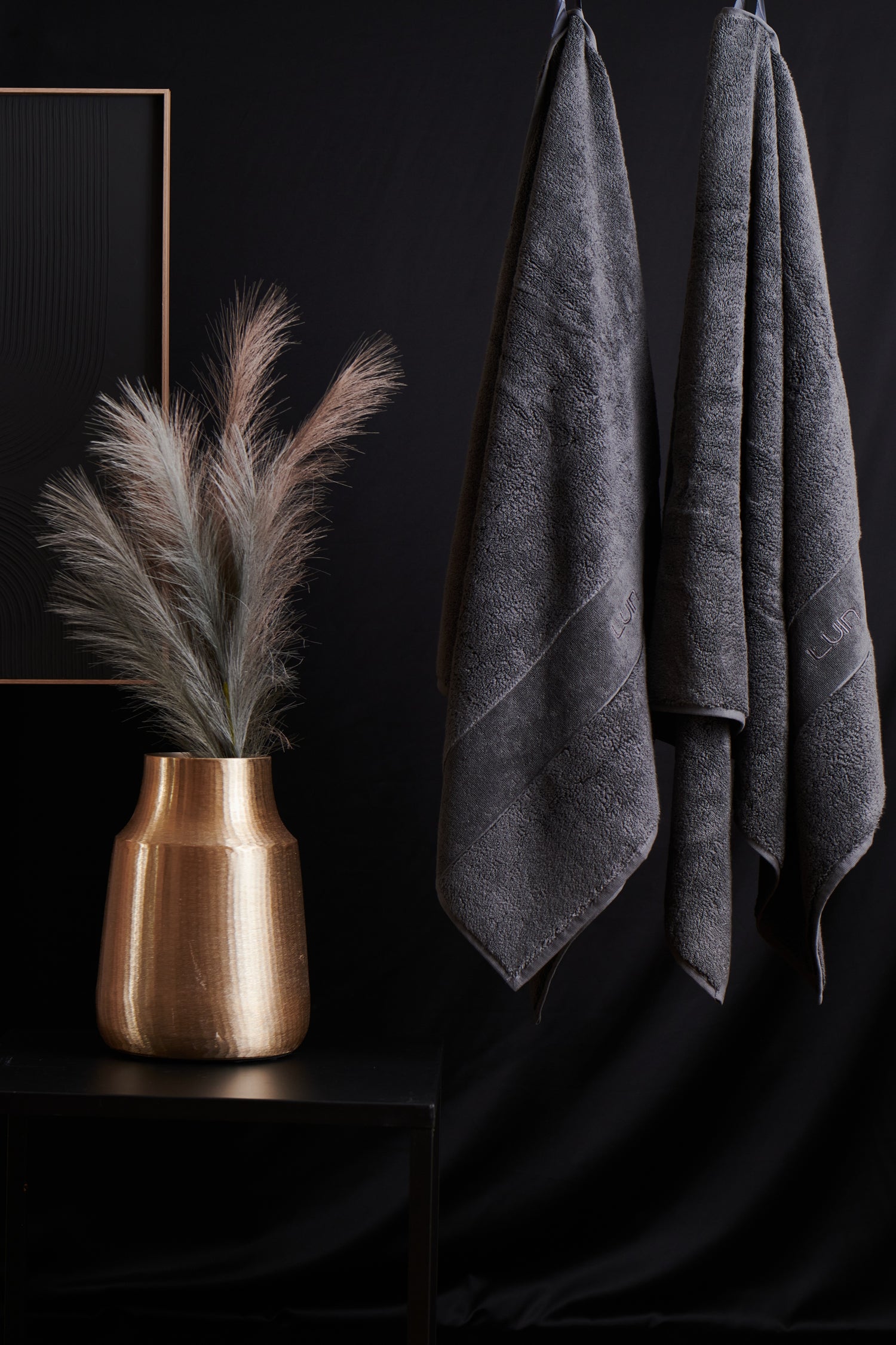 Organic Elegance Bath Sheet 100x150cm Coal