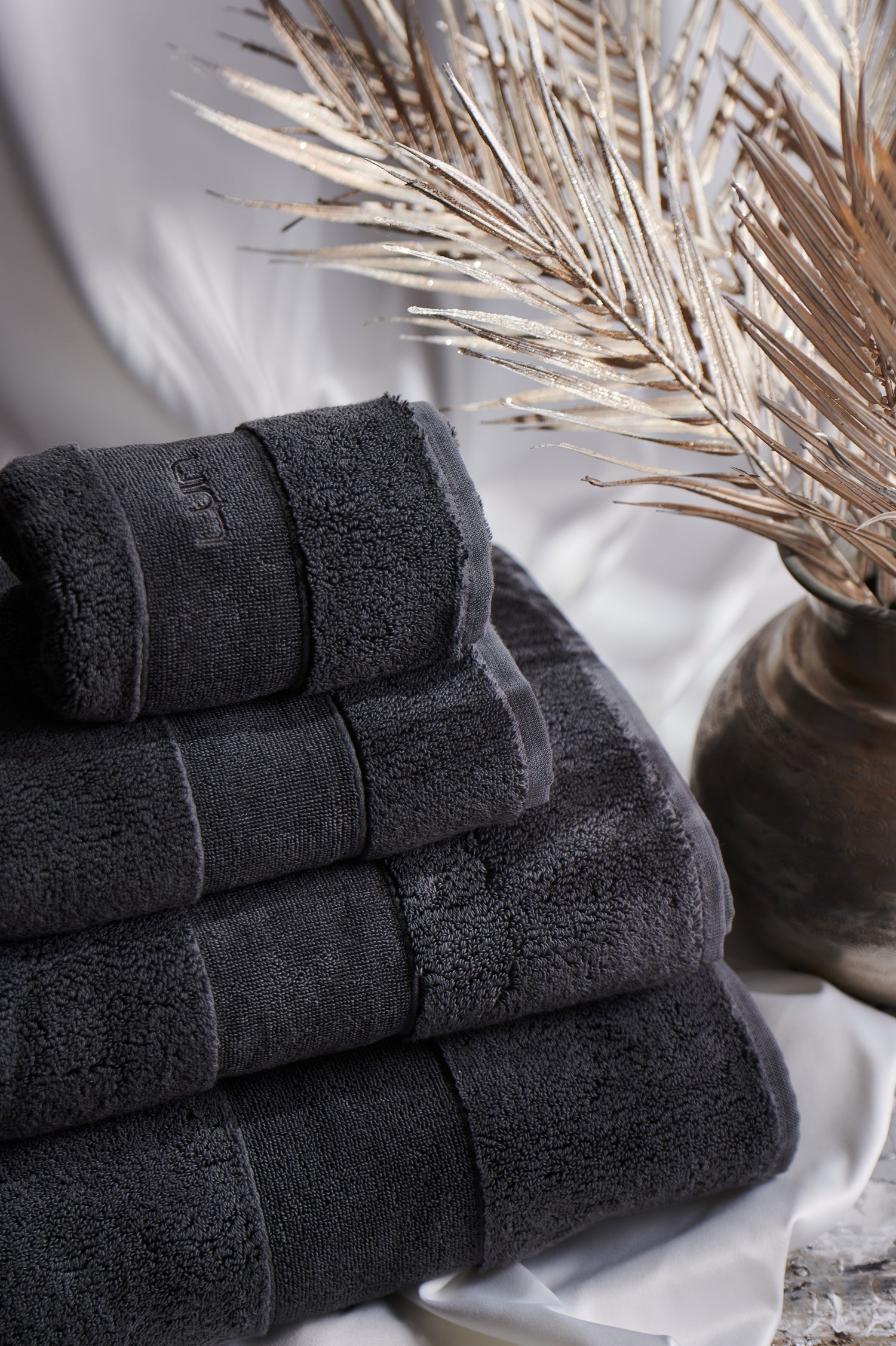 Organic Elegance Bath Sheet 100x150cm Coal