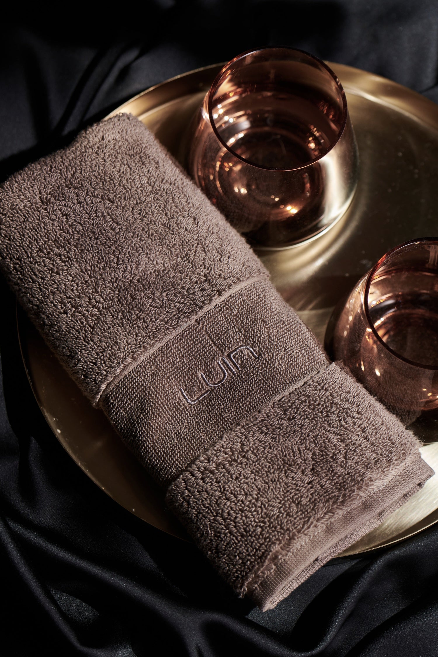 Organic Elegance Facial Towel 30x50cm Mocha Mist