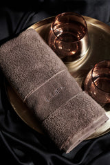 Organic Elegance Facial Towel 30x50cm Mocha Mist