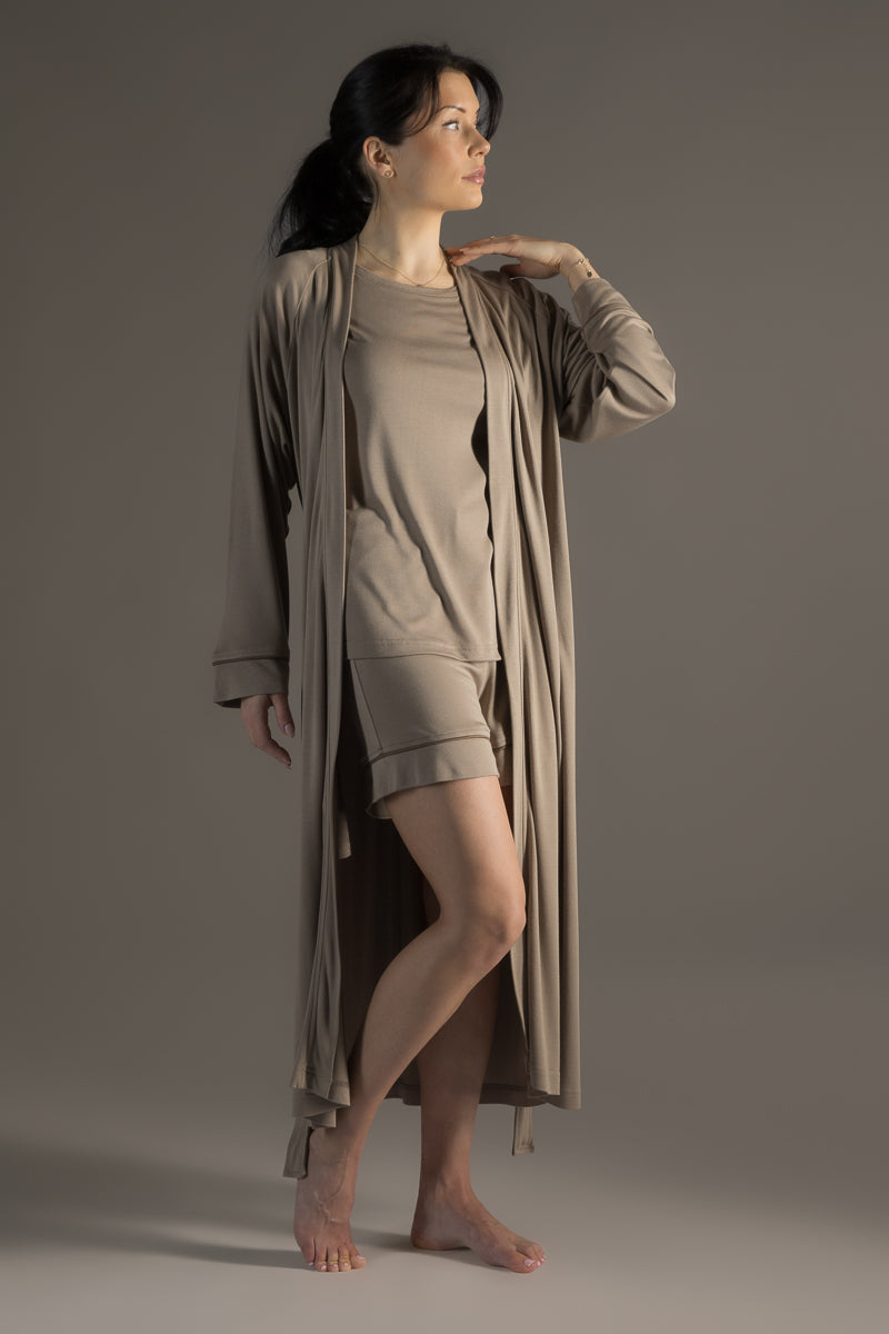 Dawn Morning Gown Desert Taupe