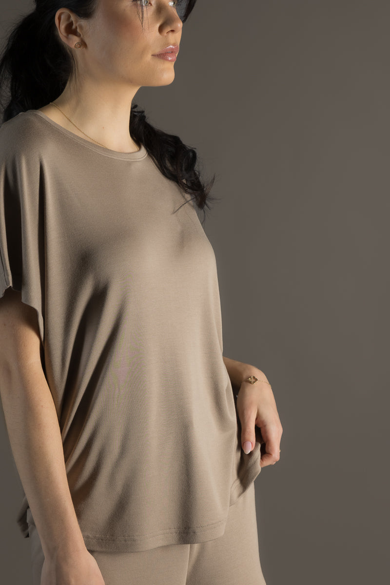 Dawn Pyjama T-Shirt Desert Taupe