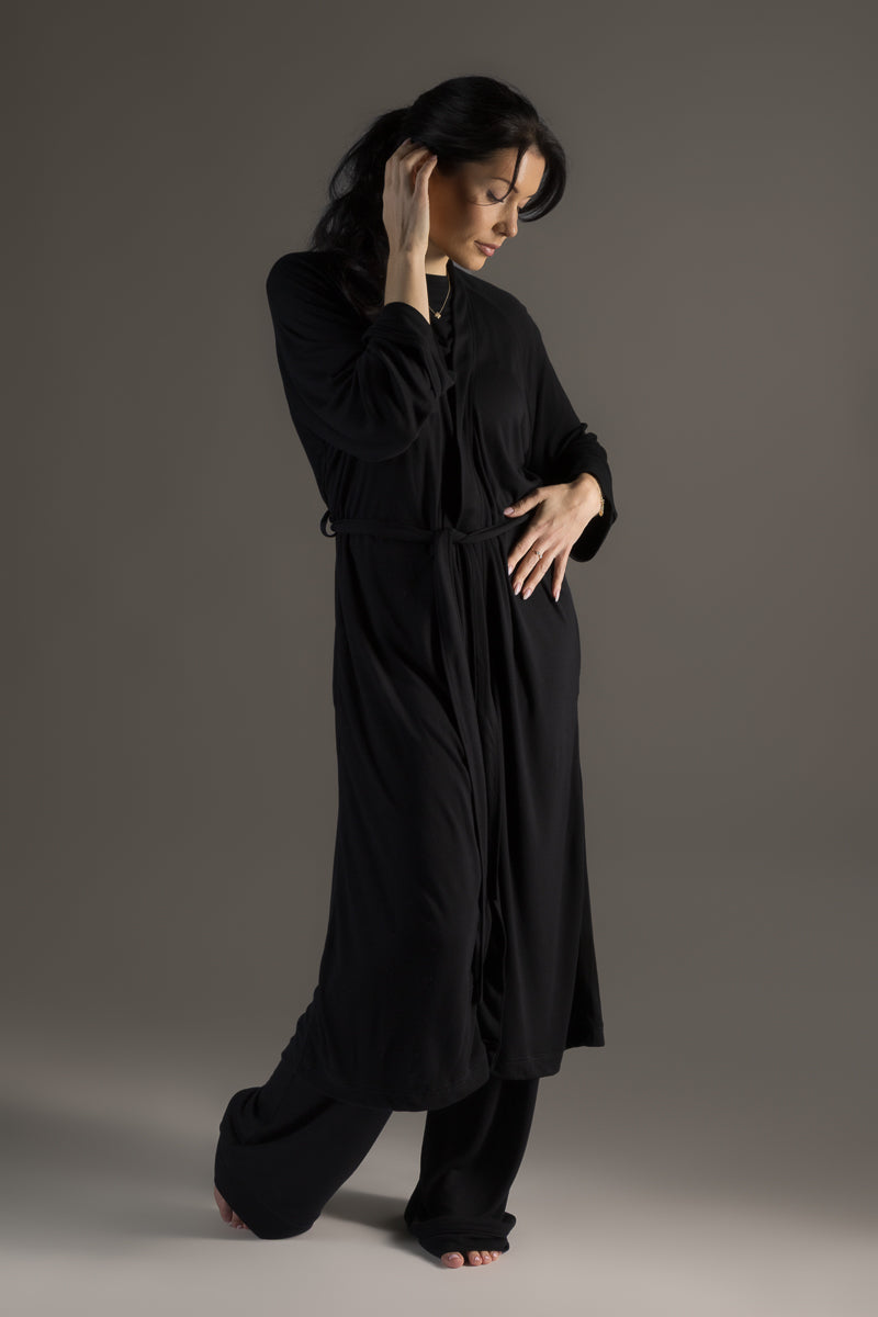 Dawn Morning Gown Black
