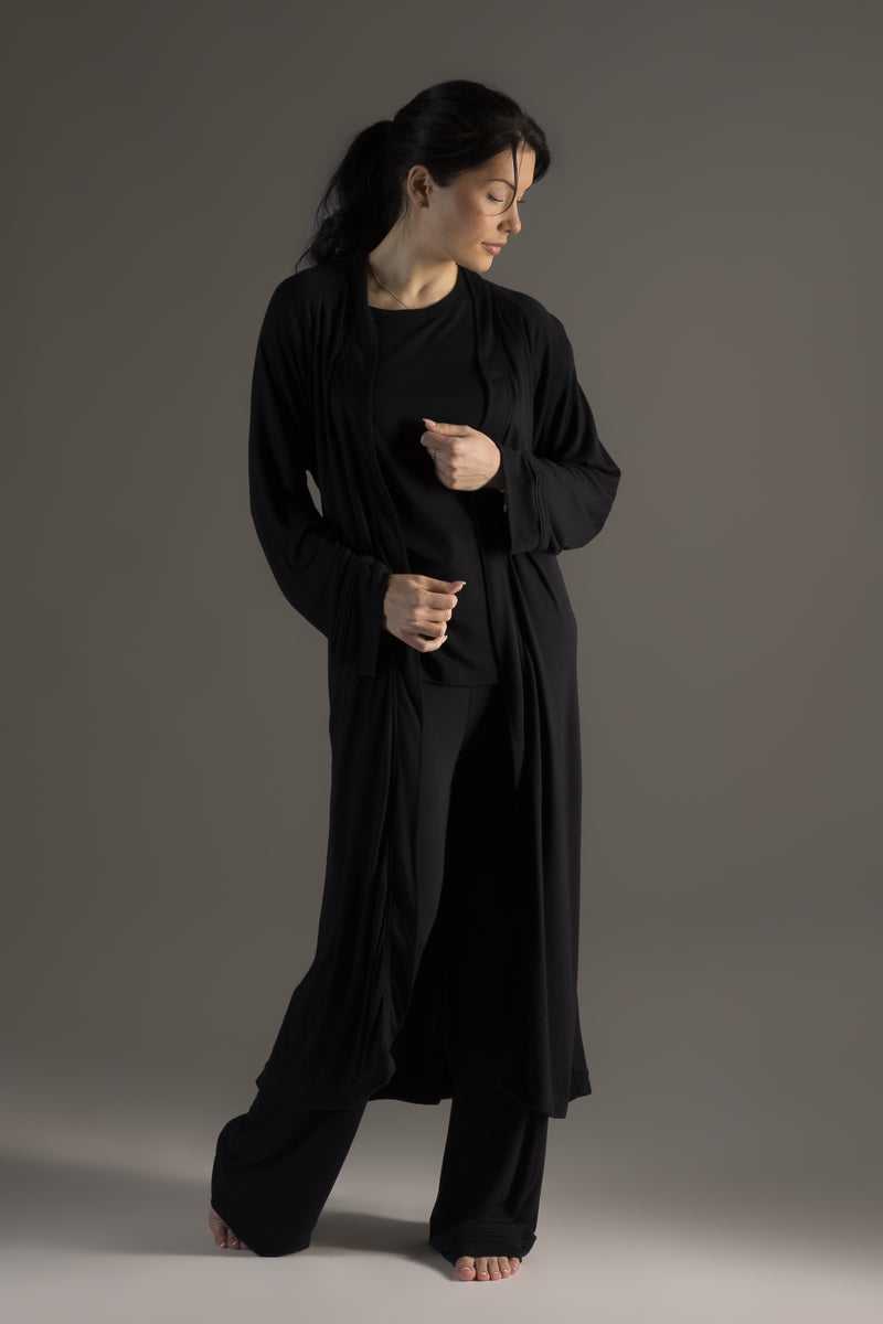 Dawn Morning Gown Black