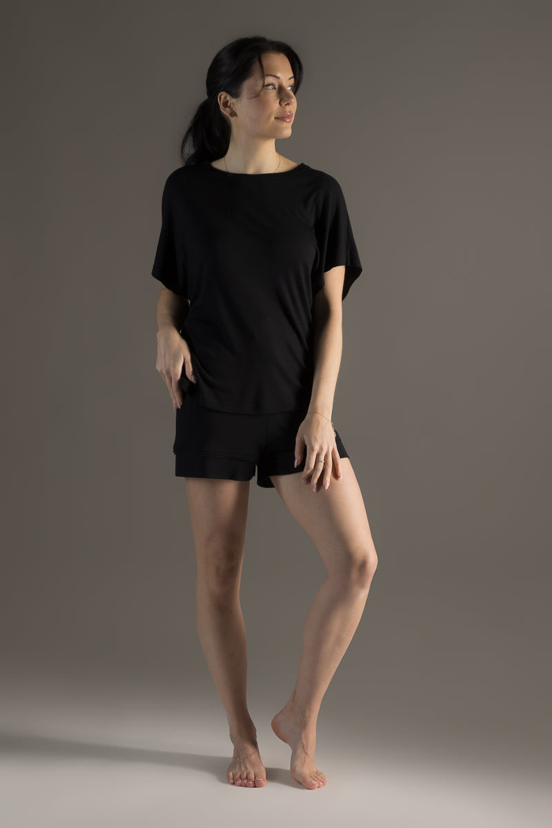 Dawn Pyjama T-Paita Black