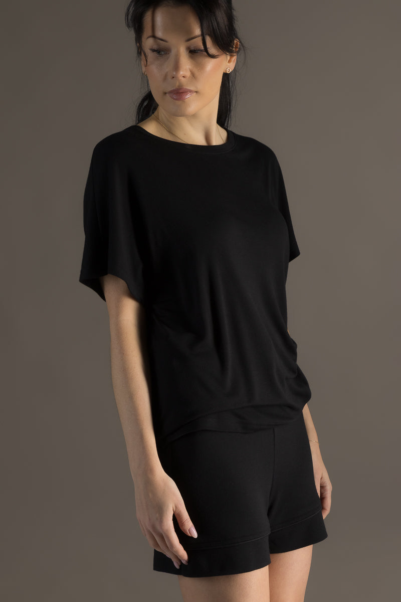 Dawn Pyjama T-Shirt Black