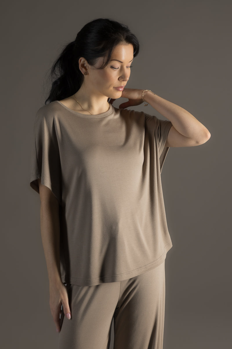 Dawn Pyjama T-Shirt Desert Taupe