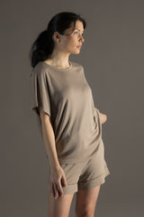 Dawn Pyjama Shorts Desert Taupe