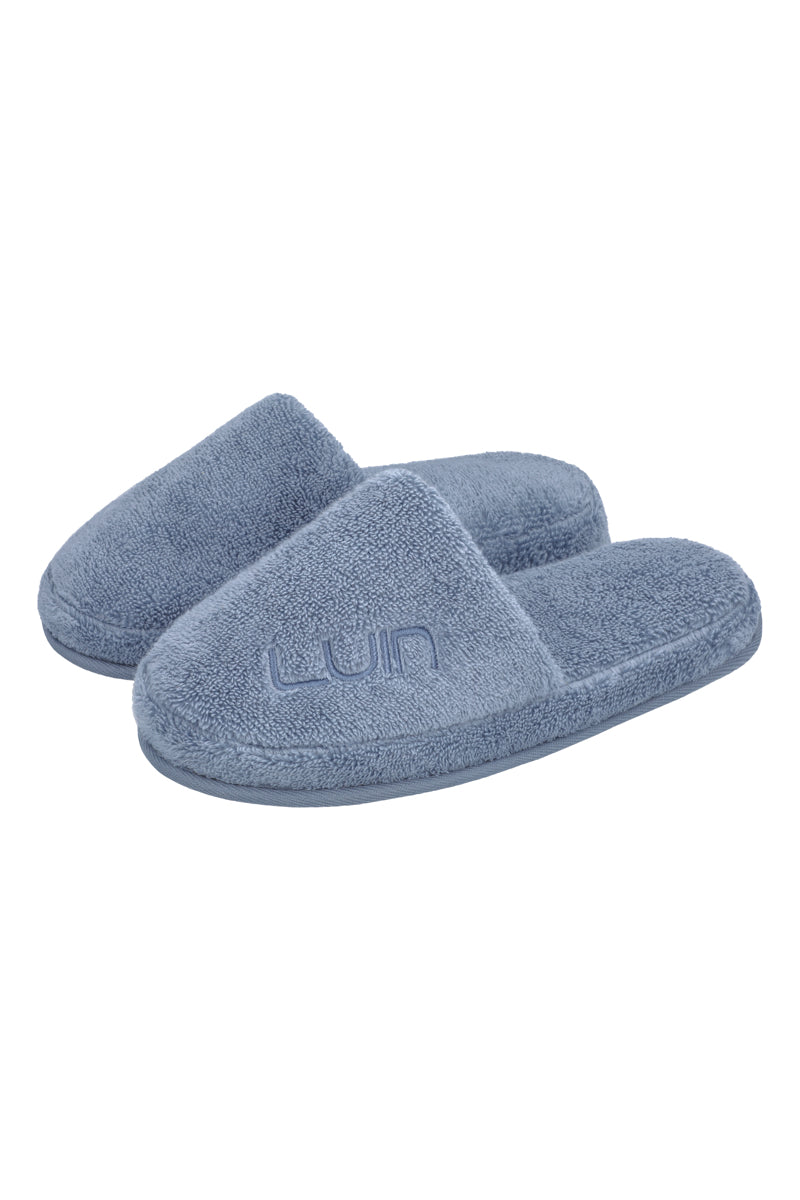Cosy Bath Slippers Soft Blue