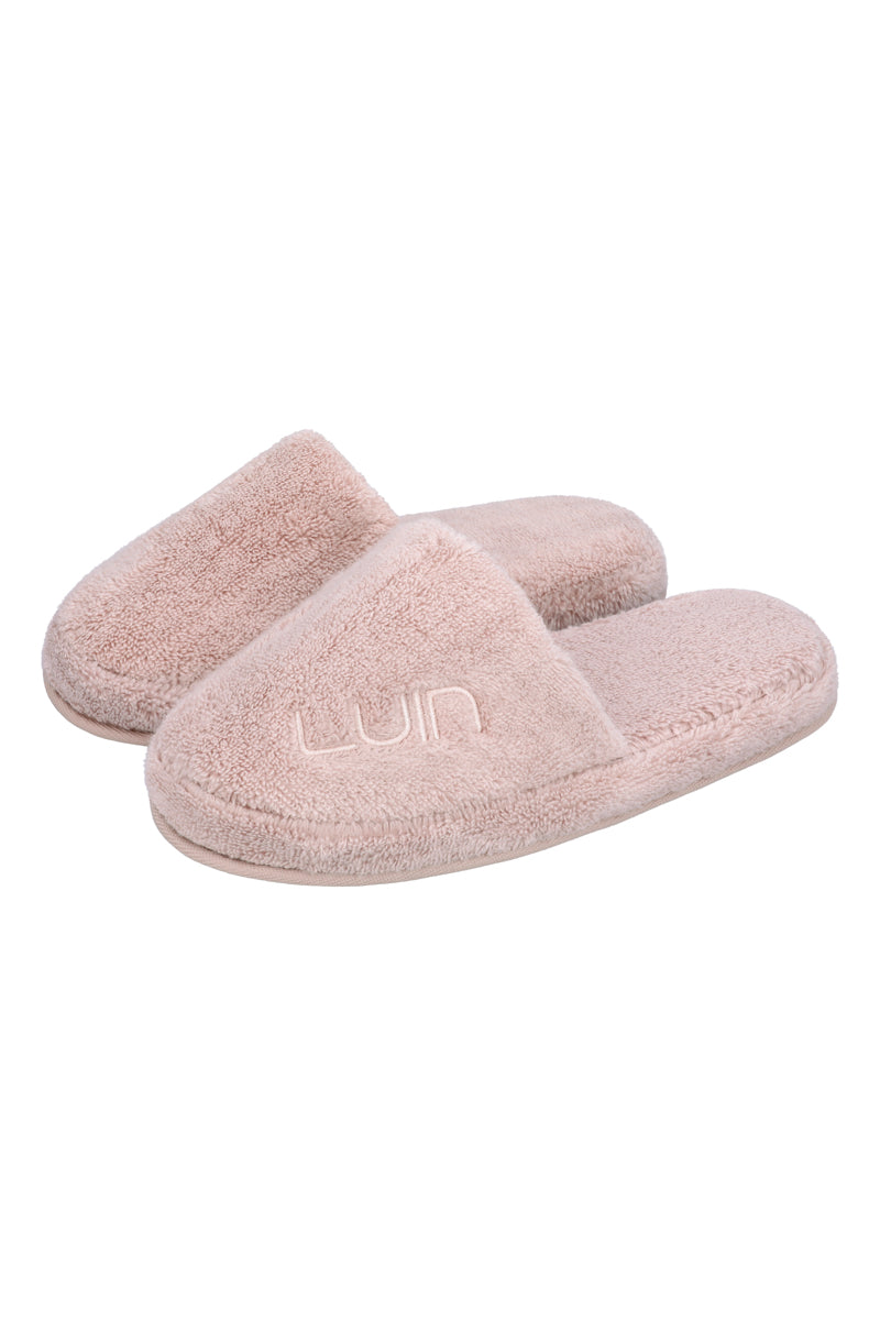 Cosy Bath Slippers Dusty Rose