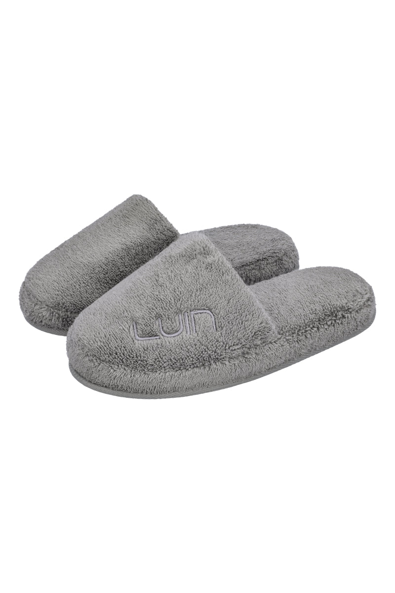 Cosy Bath Slippers Granite
