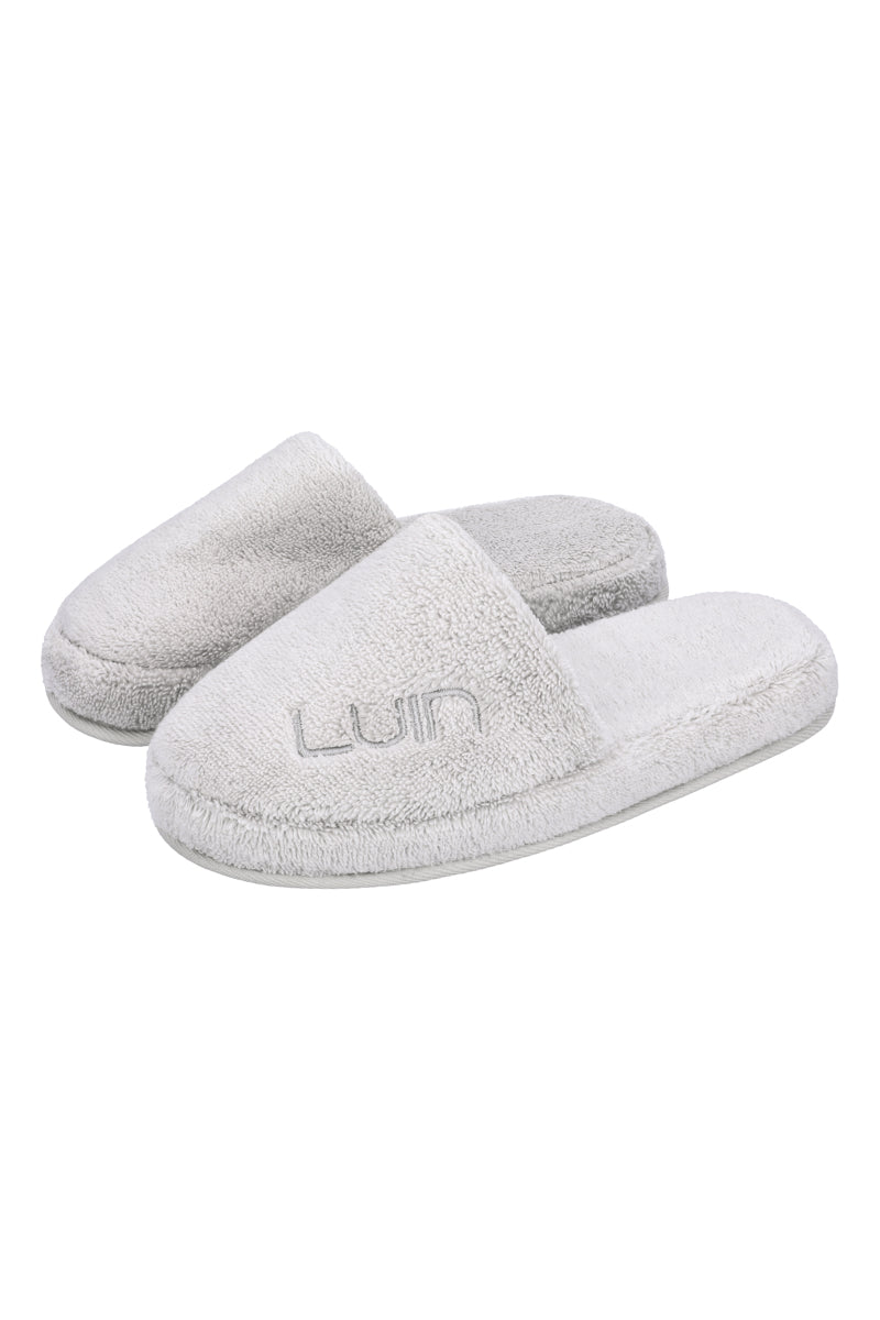 Cosy Bath Slippers Pearl Grey