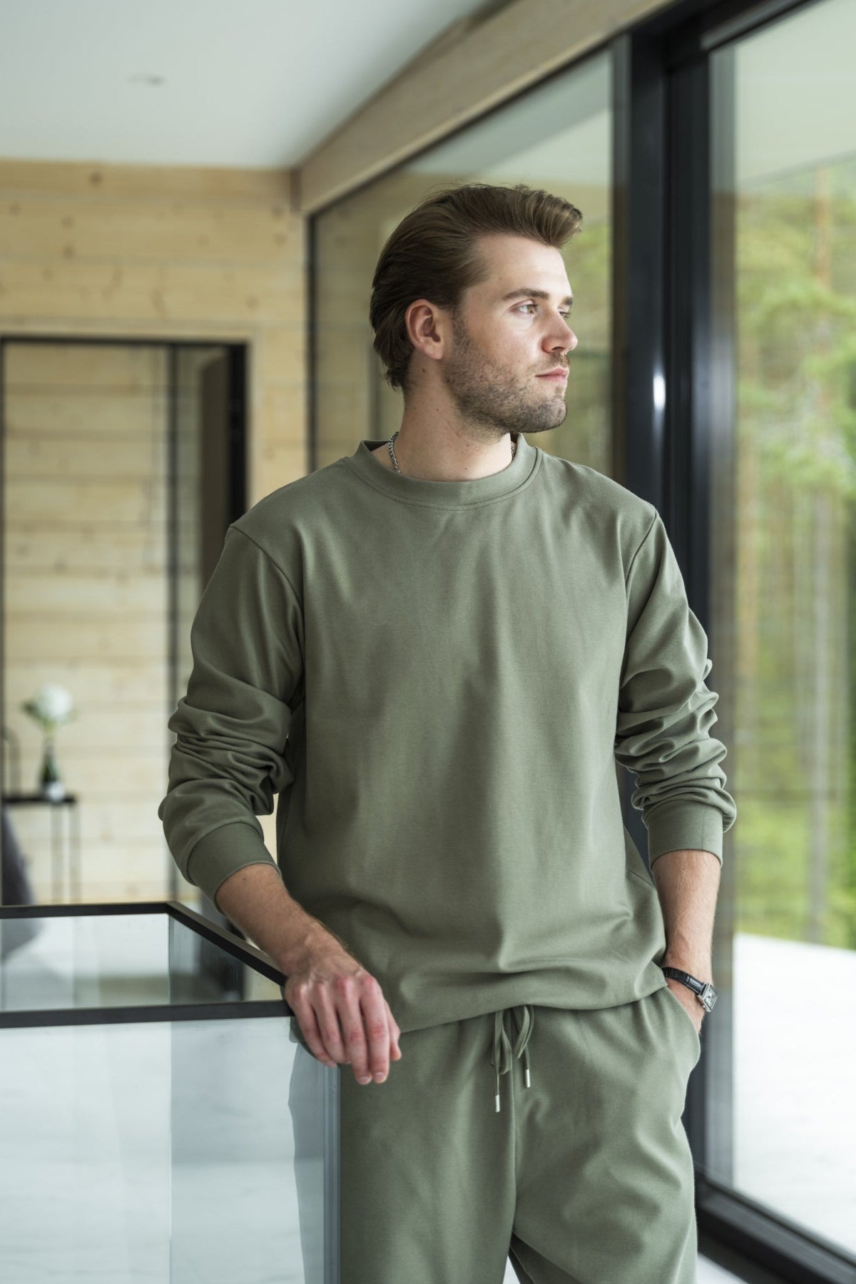Lounge by Luin Casual Sweatshirt Misty Green